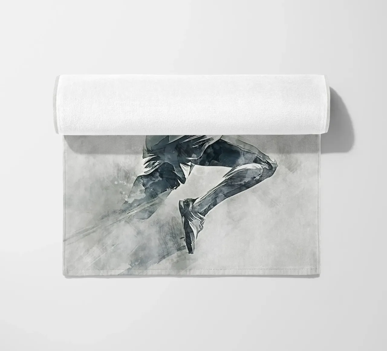 Running art Strandtuch von Mateo