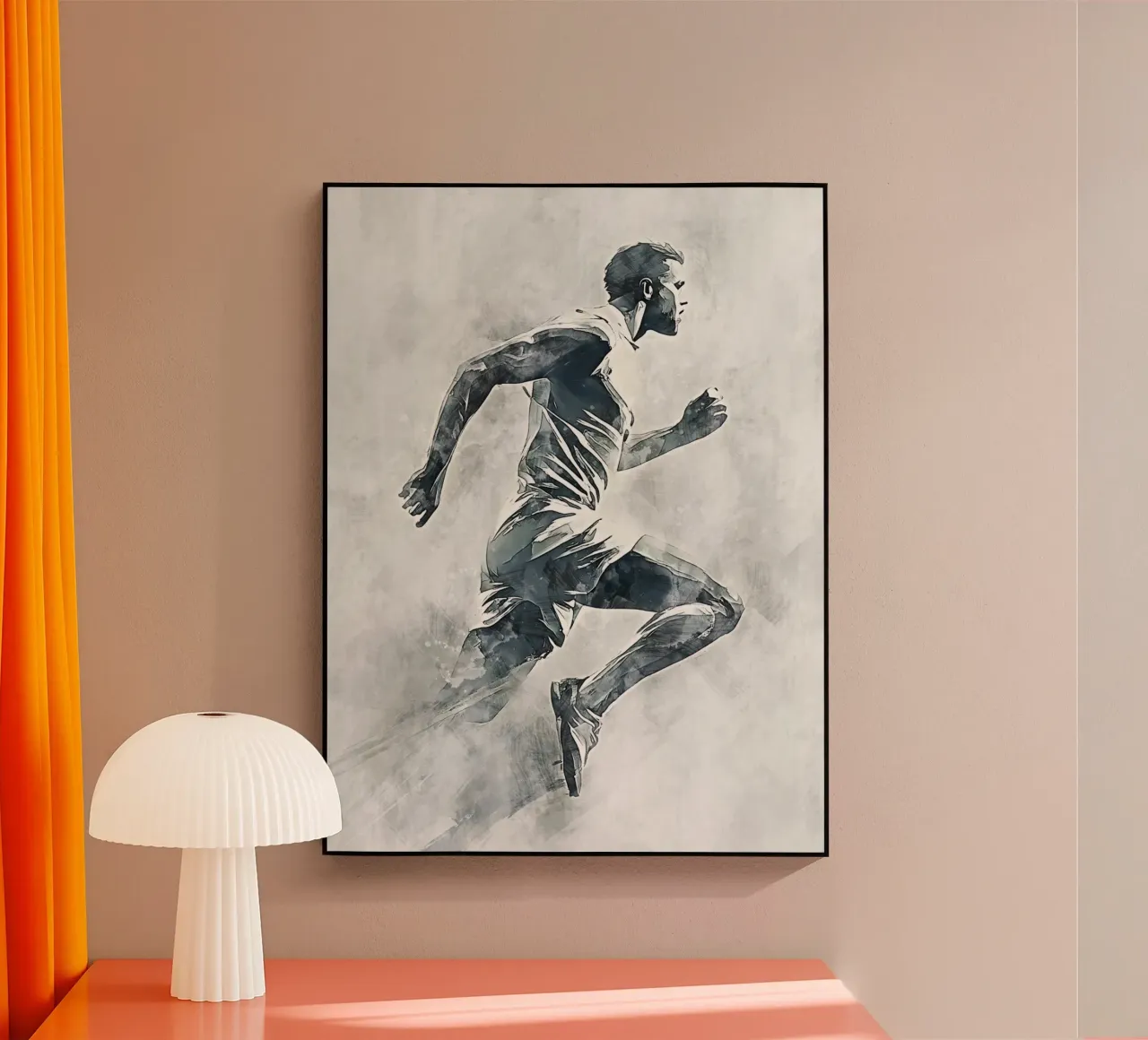 Running art Acryl-Glas von Mateo