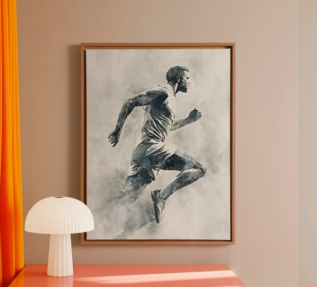 Running art tela da Mateo