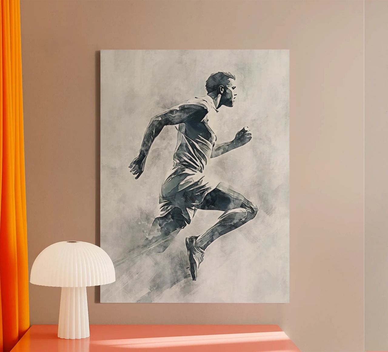 Running art tela da Mateo