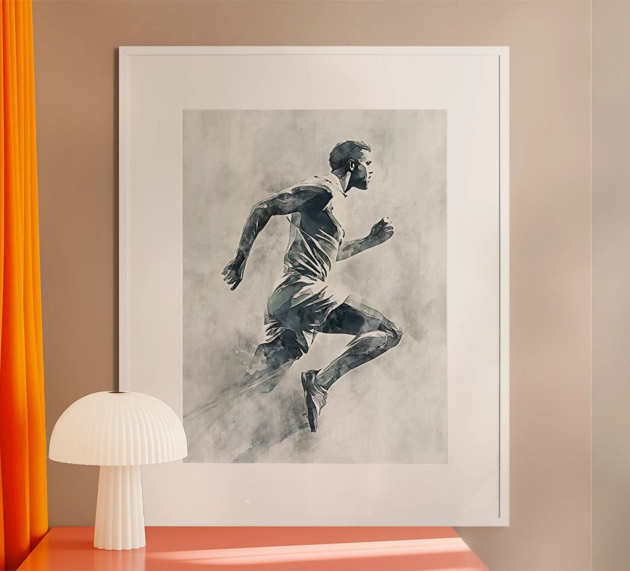 Running art poster de Mateo