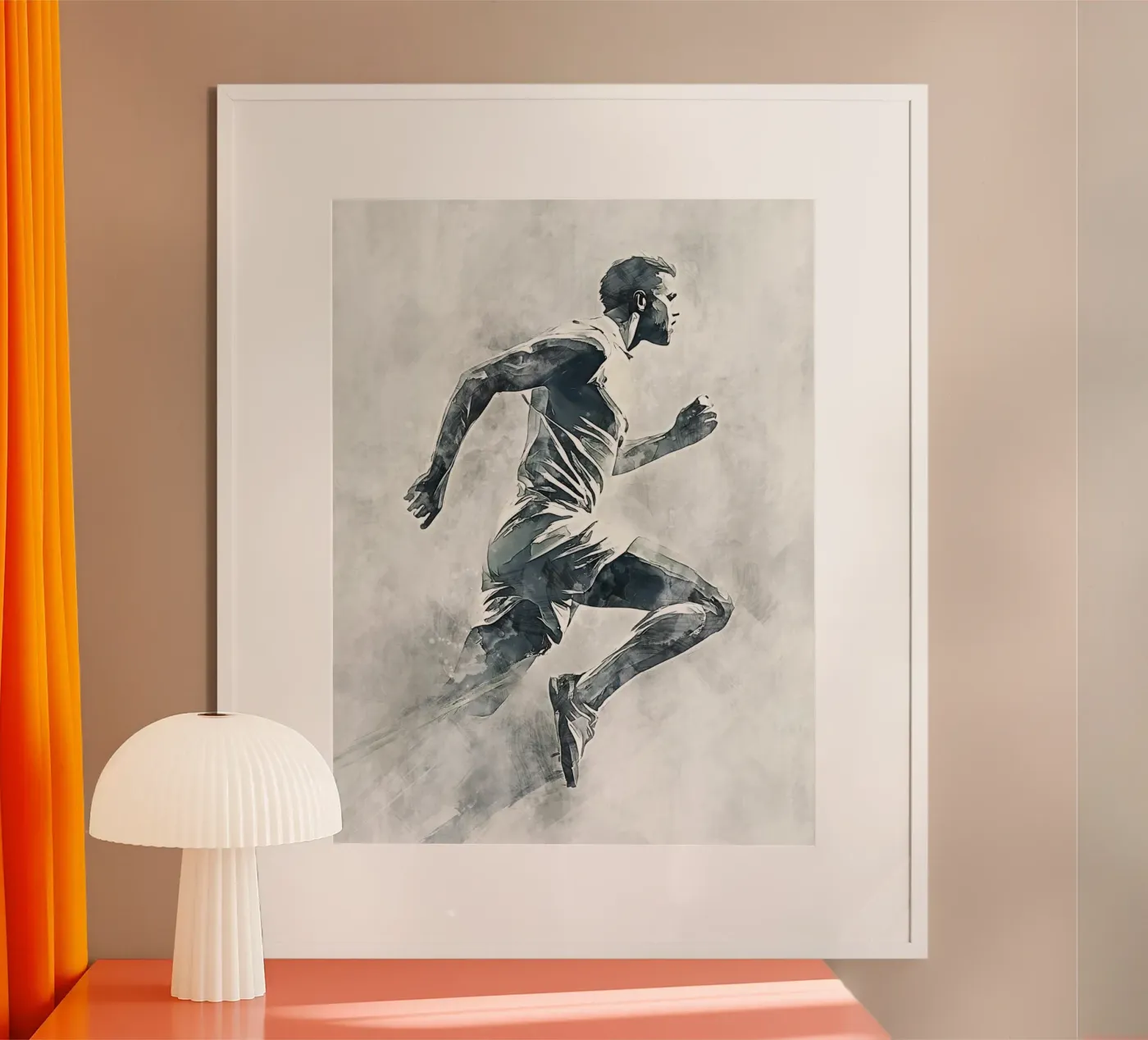 Running art poster da Mateo