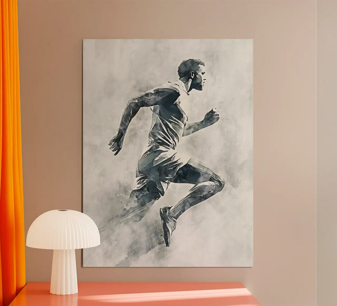 Running art poster da Mateo