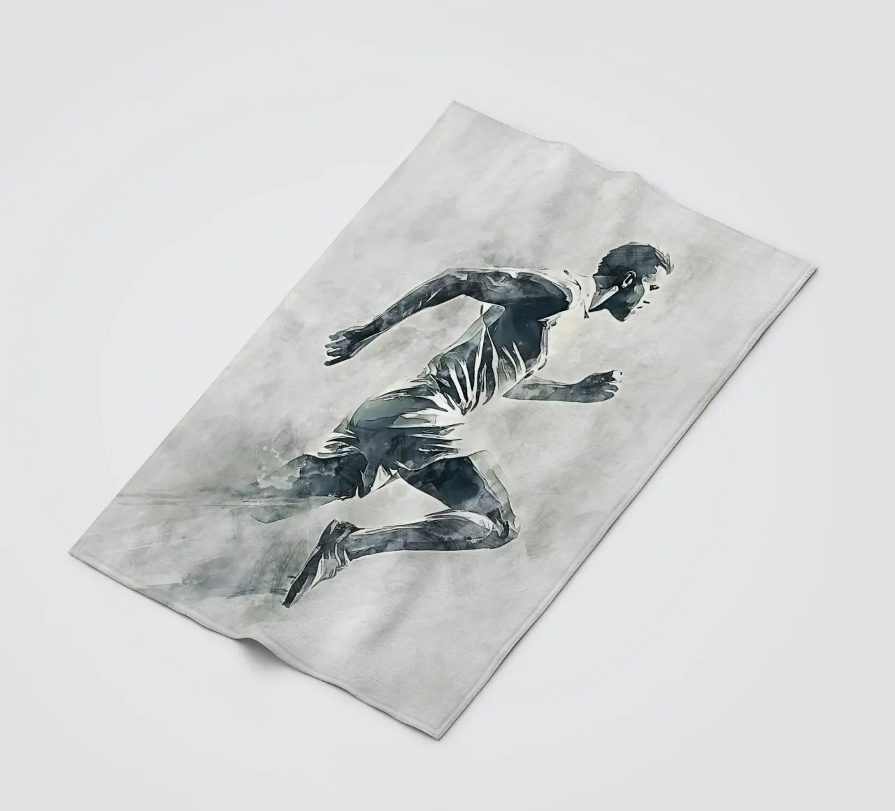 Running art Fleecedecke von Mateo
