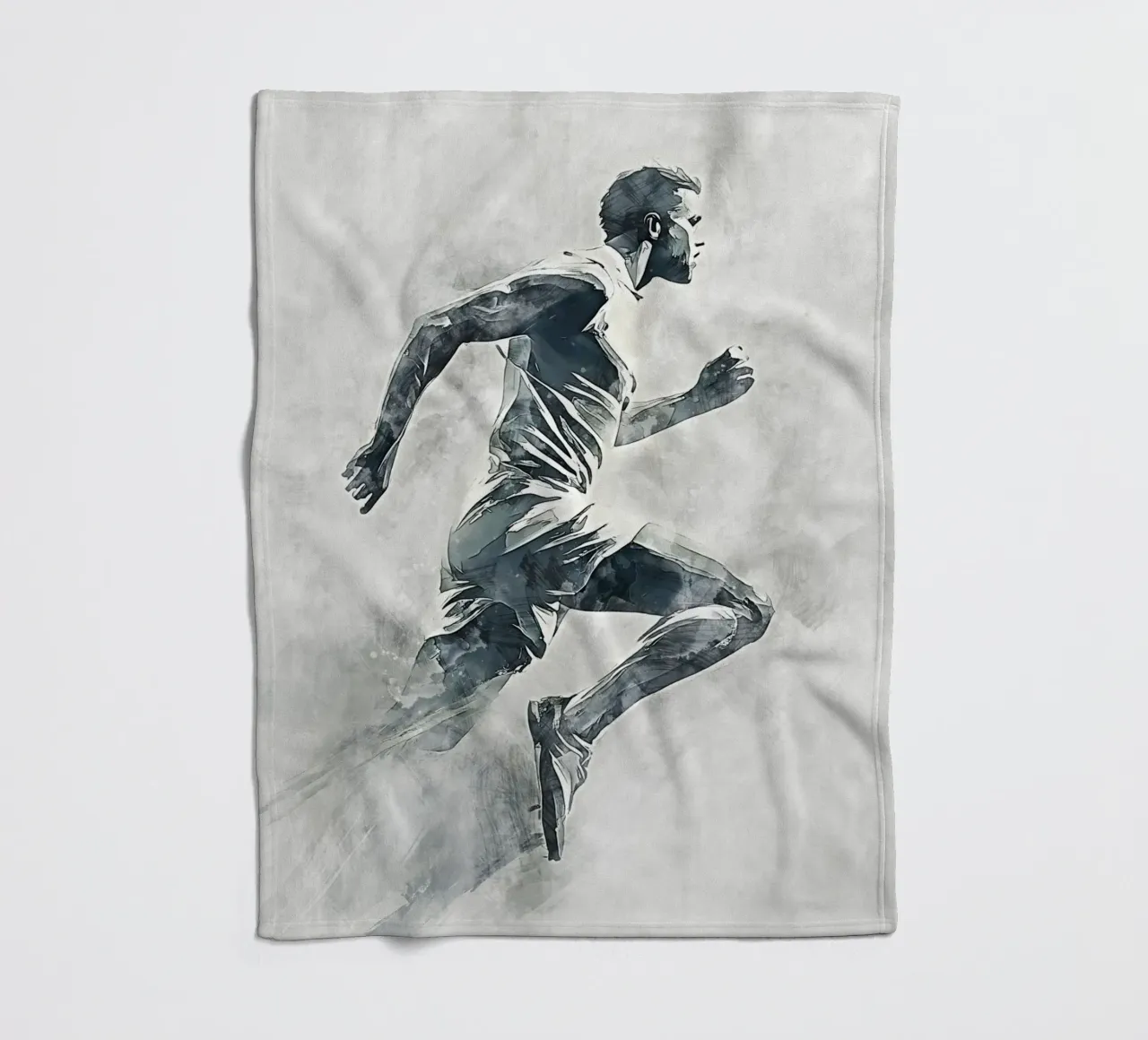 Running art Fleecedecke von Mateo