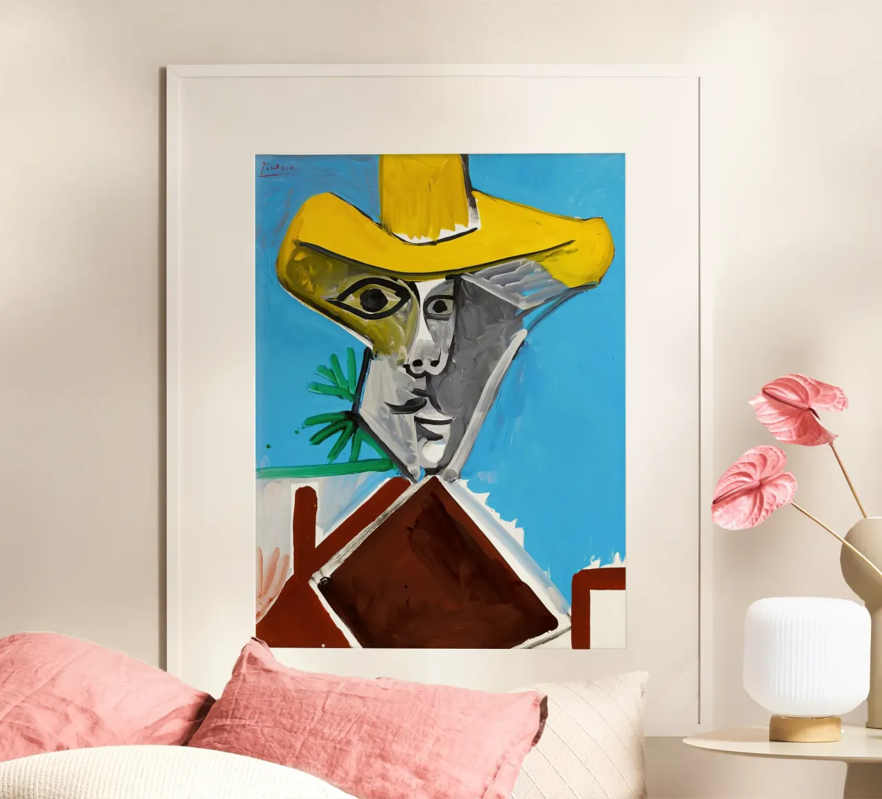 Picasso Man Bust Print | Post-Cubist Expressionism hahnemühle by NorwesClub