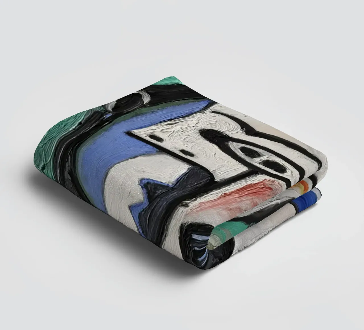 Buste de femme Picasso | Portrait moderne cubiste serviette de bain de NorwesClub