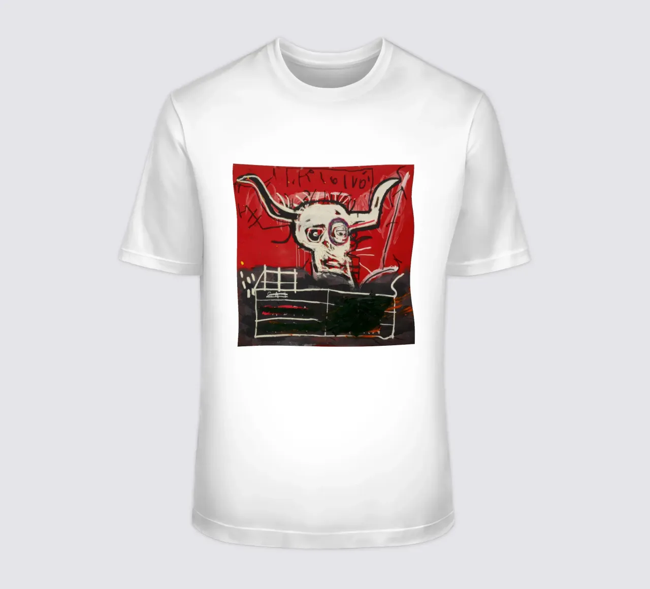 Basquiat Cabra Print | Neo-Expressionist Iconic Art camiseta de NorwesClub