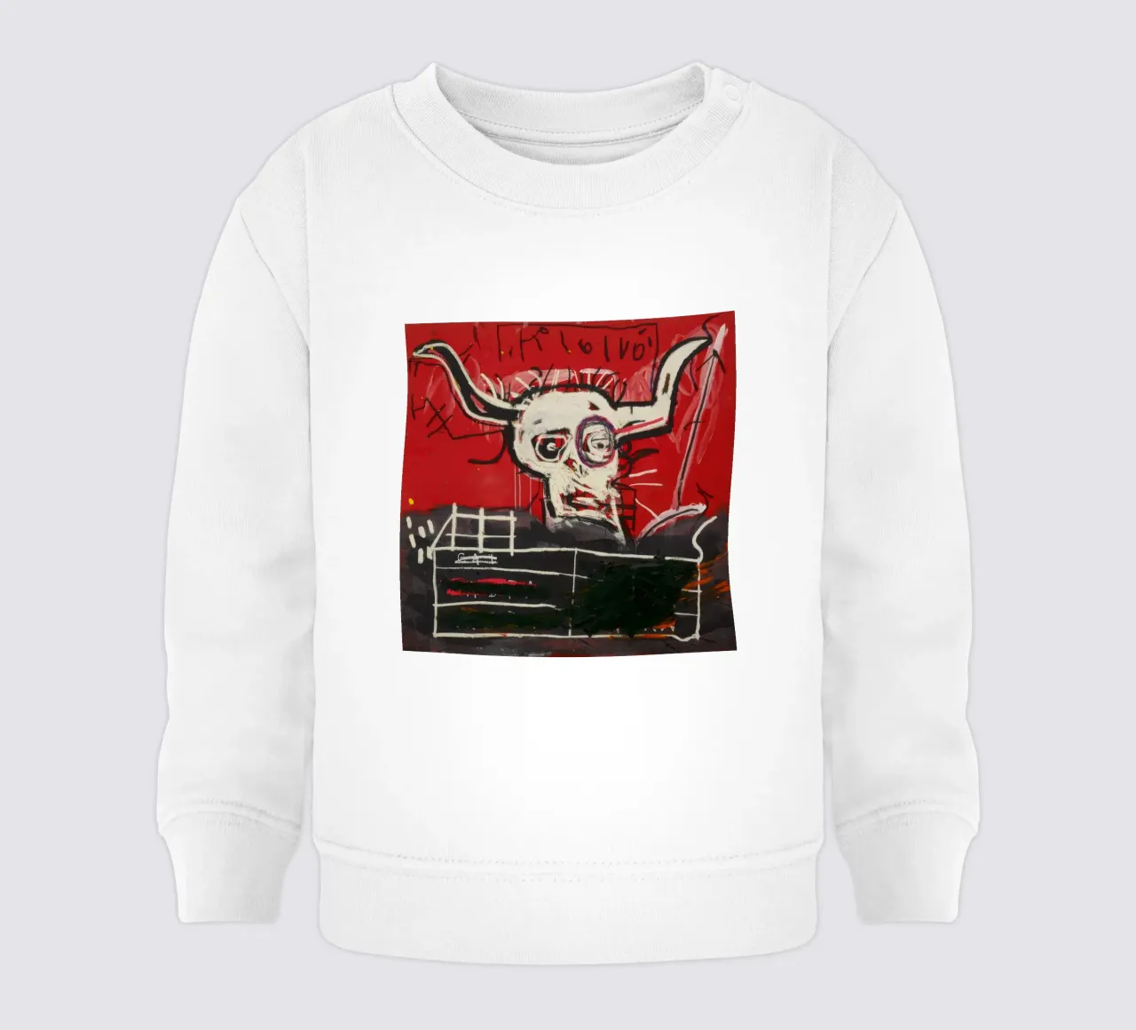 Basquiat Cabra Print | Neo-Expressionist Iconic Art sudadera de bebé de NorwesClub