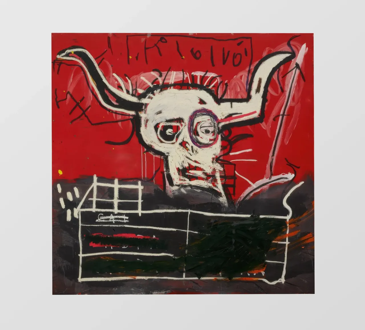 Basquiat Cabra Print | Neo-Expressionist Iconic Art lámina retroiluminada de NorwesClub