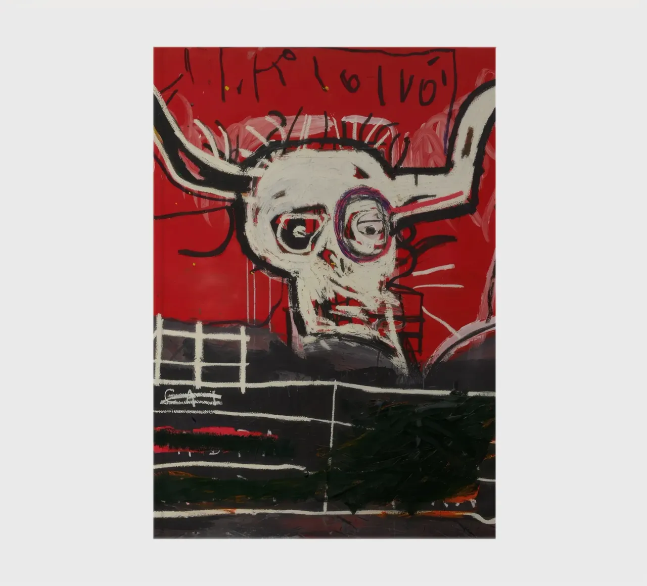 Basquiat Cabra Print | Neo-Expressionist Iconic Art notebook by NorwesClub