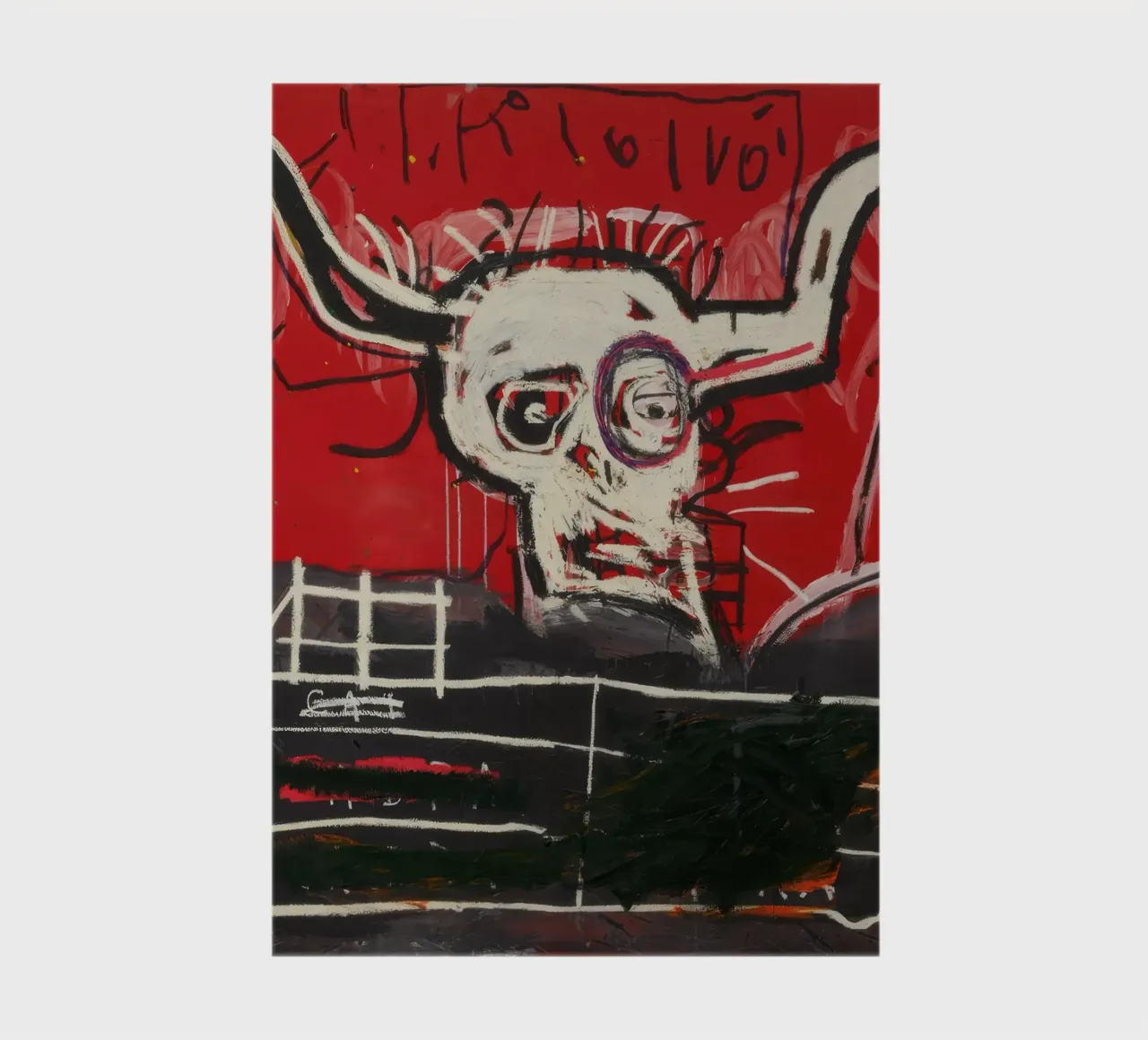 Basquiat Cabra Print | Neo-Expressionist Iconic Art notebook by NorwesClub