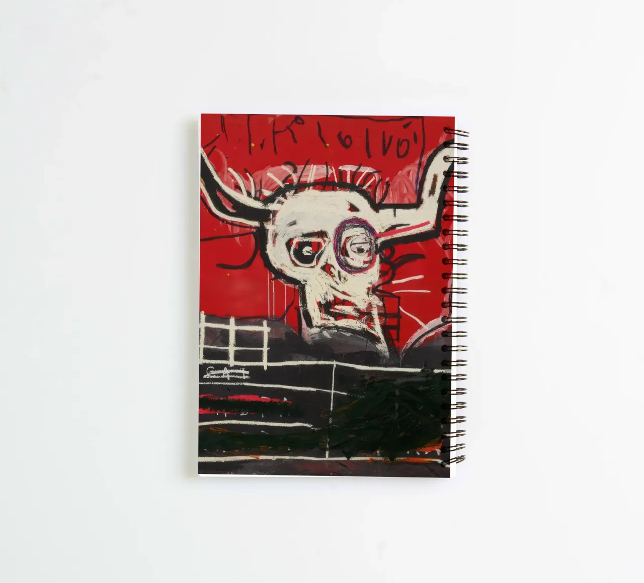 Basquiat Cabra Print | Neo-Expressionist Iconic Art spiral notebook by NorwesClub