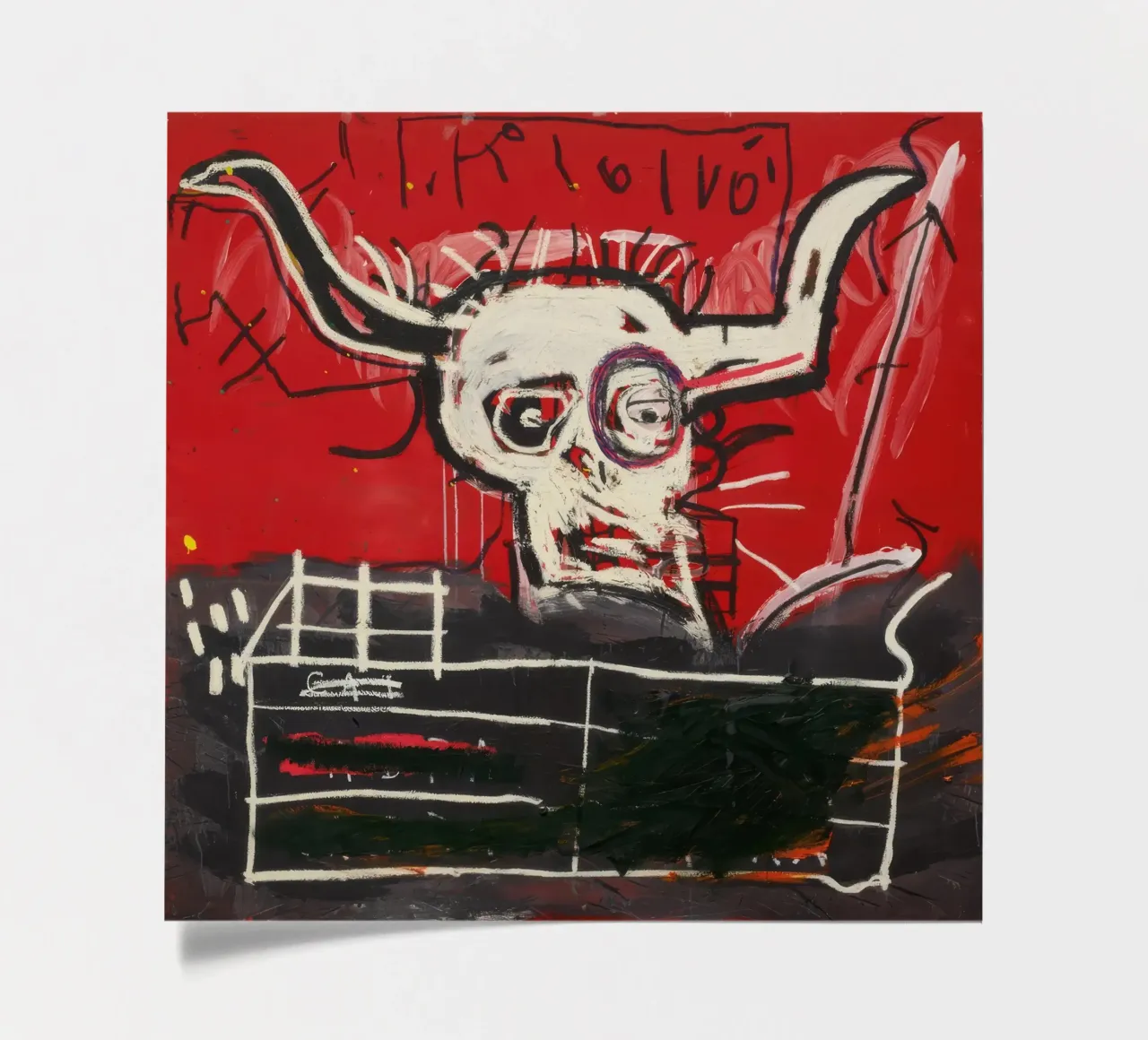 Basquiat Cabra Print | Neo-Expressionist Iconic Art sticker sheet by NorwesClub