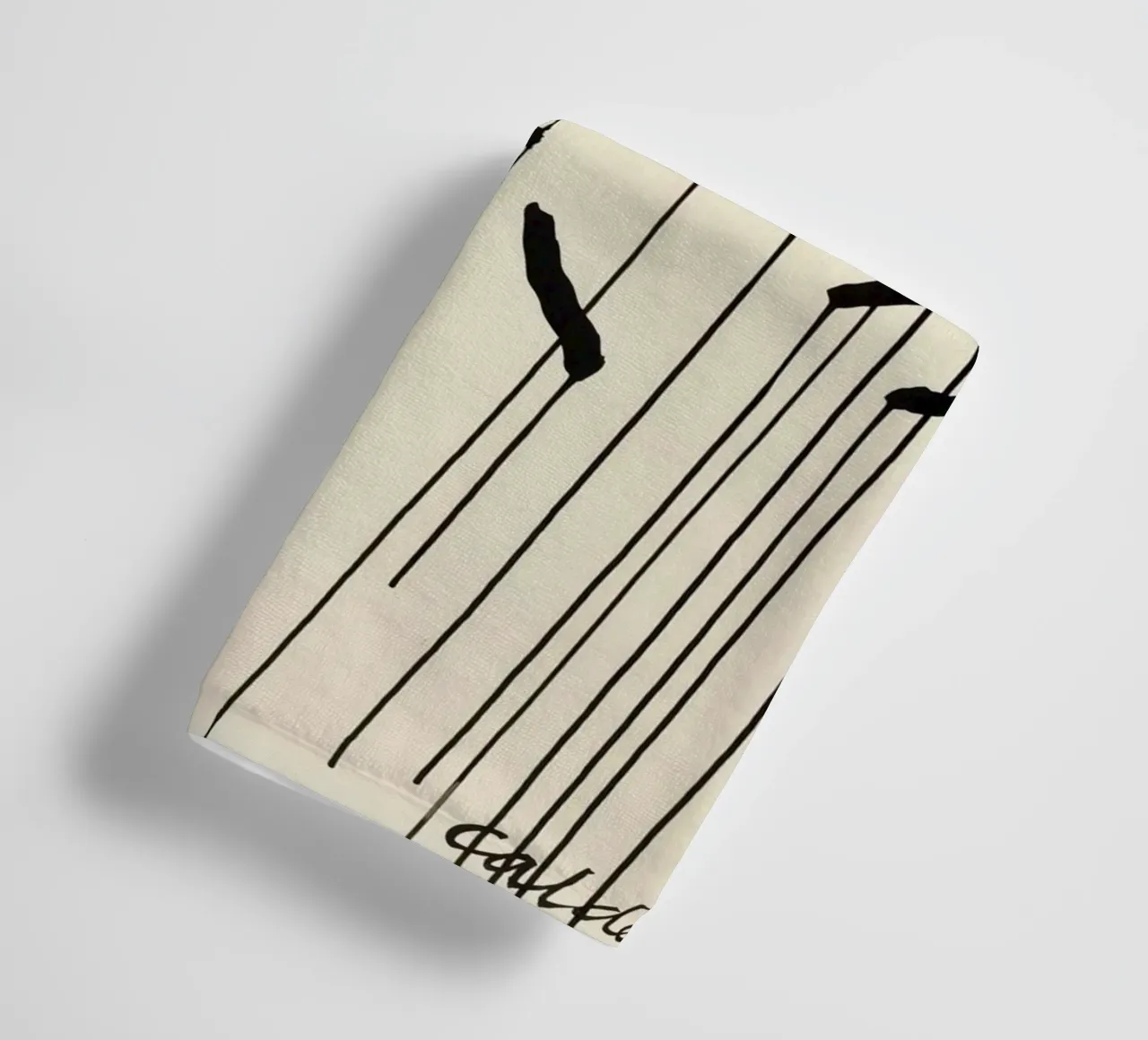 Calder Cattails Red Sun | Iconic Abstract Print Handtuch von NorwesClub