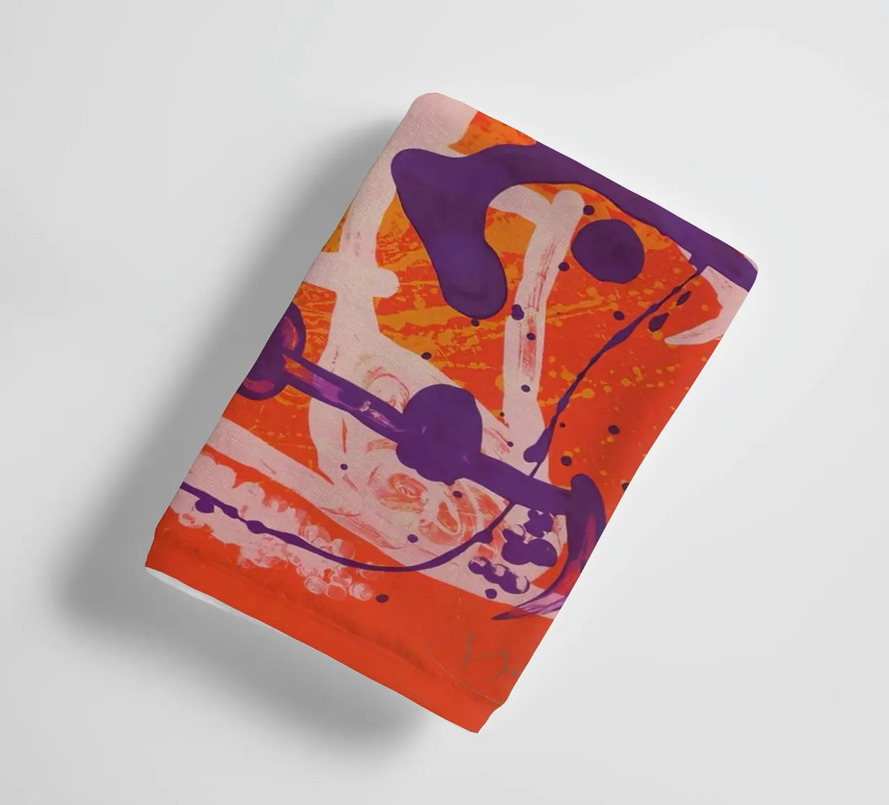 Miró Red Violet Ride | Abstract Expressionist Art towel by NorwesClub