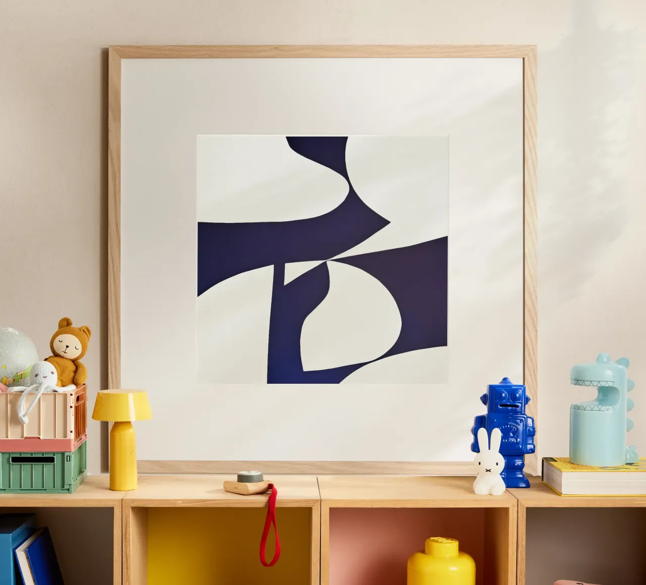 Flowing Abstraction in Deep Indigo hahnemühle by Artbyvo