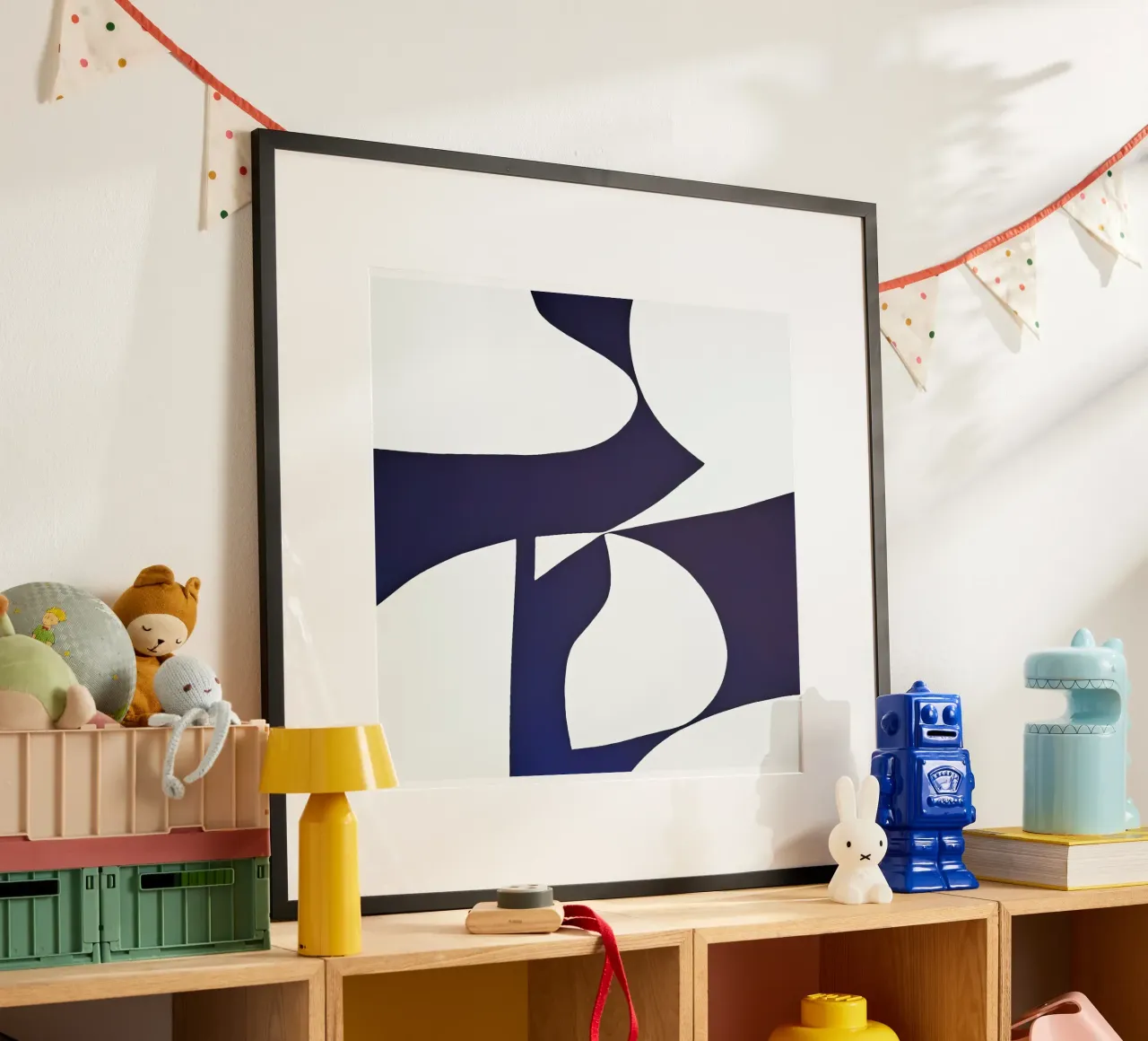 Flowing Abstraction in Deep Indigo hahnemühle by Artbyvo