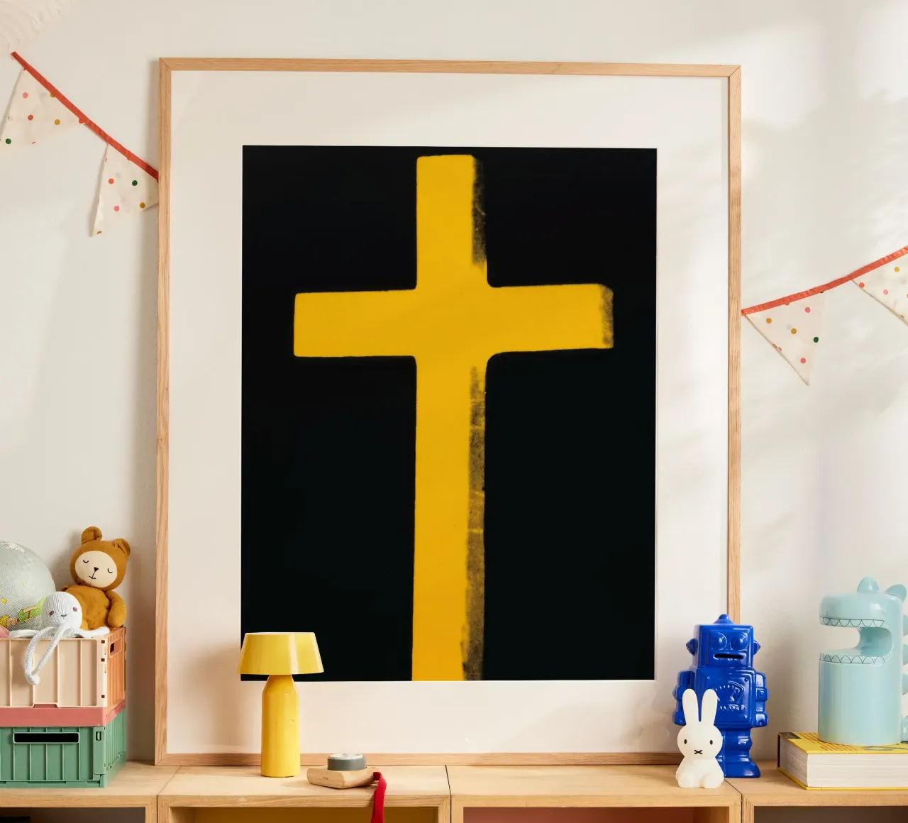 Andy Warhol Kruisprint | Iconische Pop Art Minimalist poster van NorwesClub