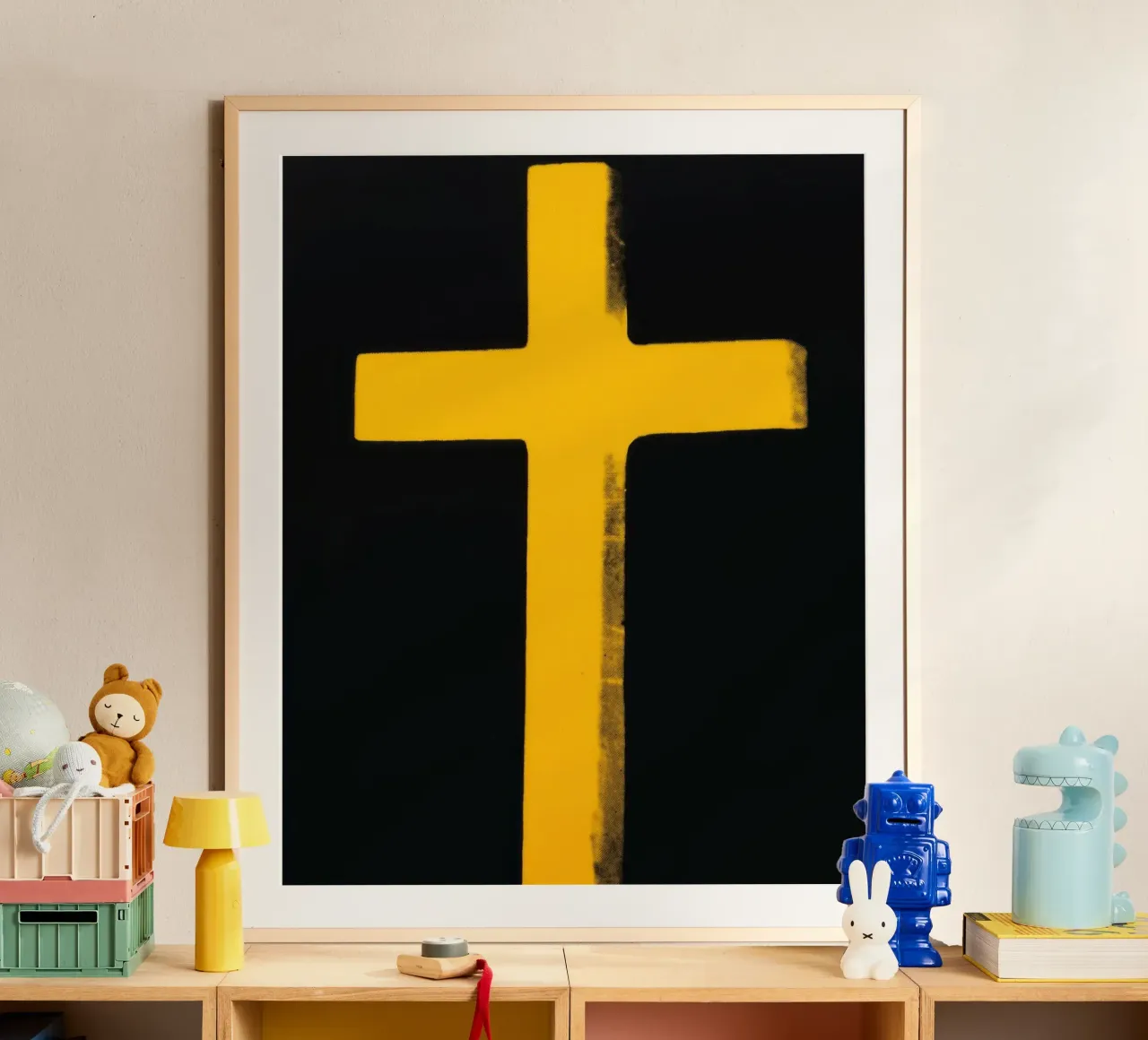 Andy Warhol Kruisprint | Iconische Pop Art Minimalist poster van NorwesClub