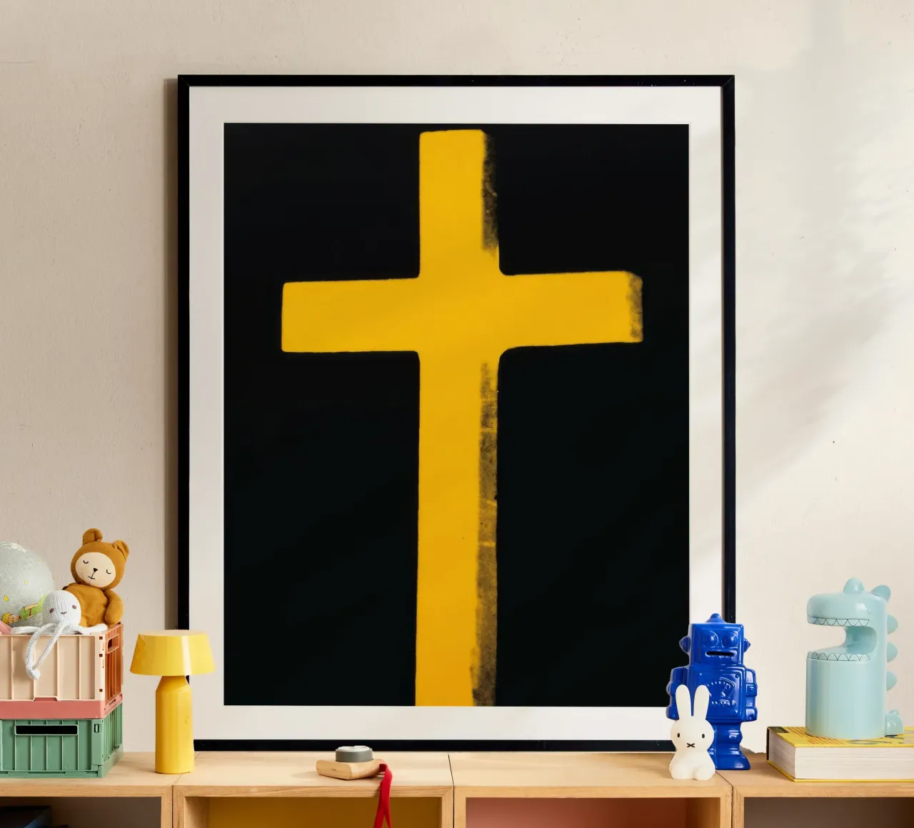 Andy Warhol Kruisprint | Iconische Pop Art Minimalist poster van NorwesClub