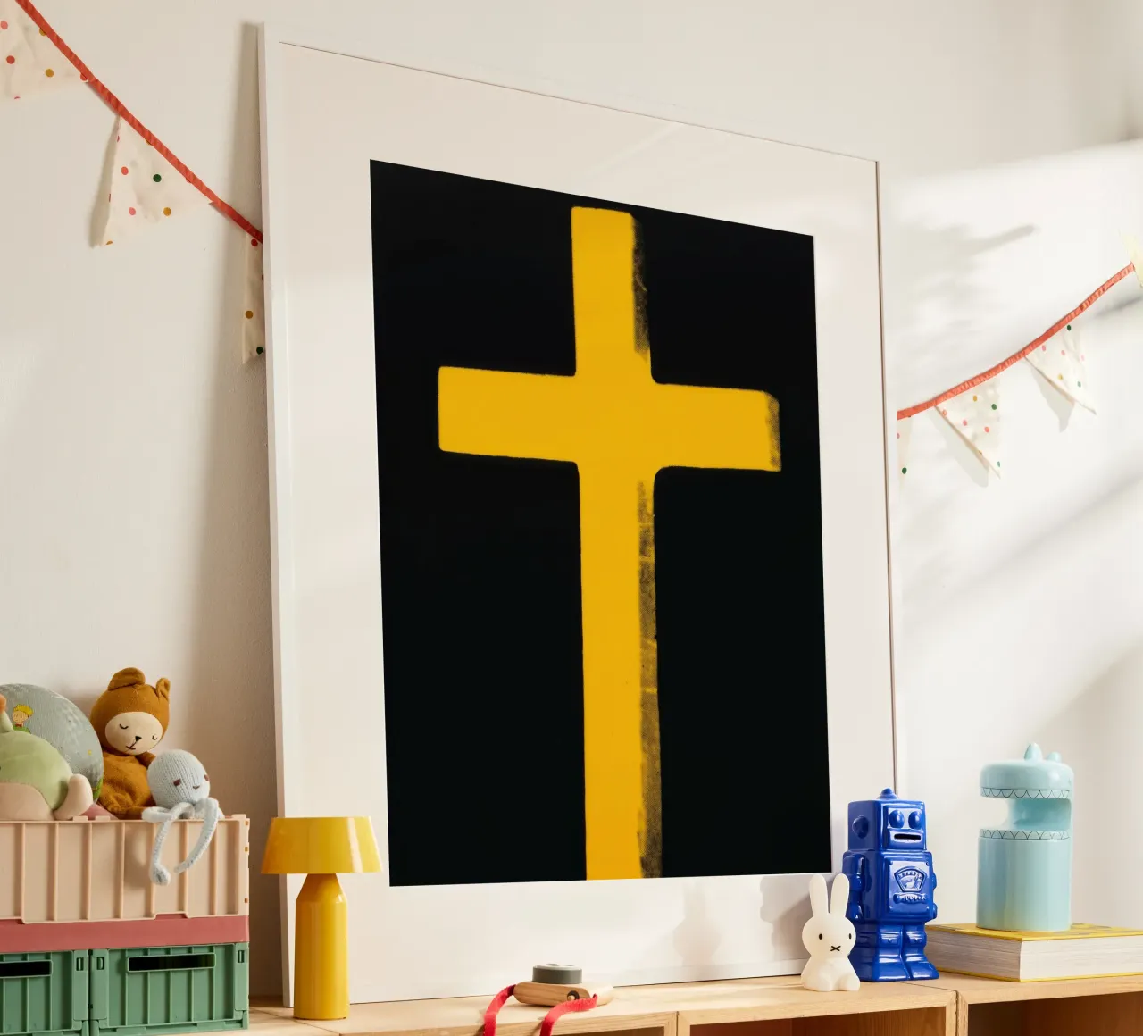 Andy Warhol Kruisprint | Iconische Pop Art Minimalist poster van NorwesClub