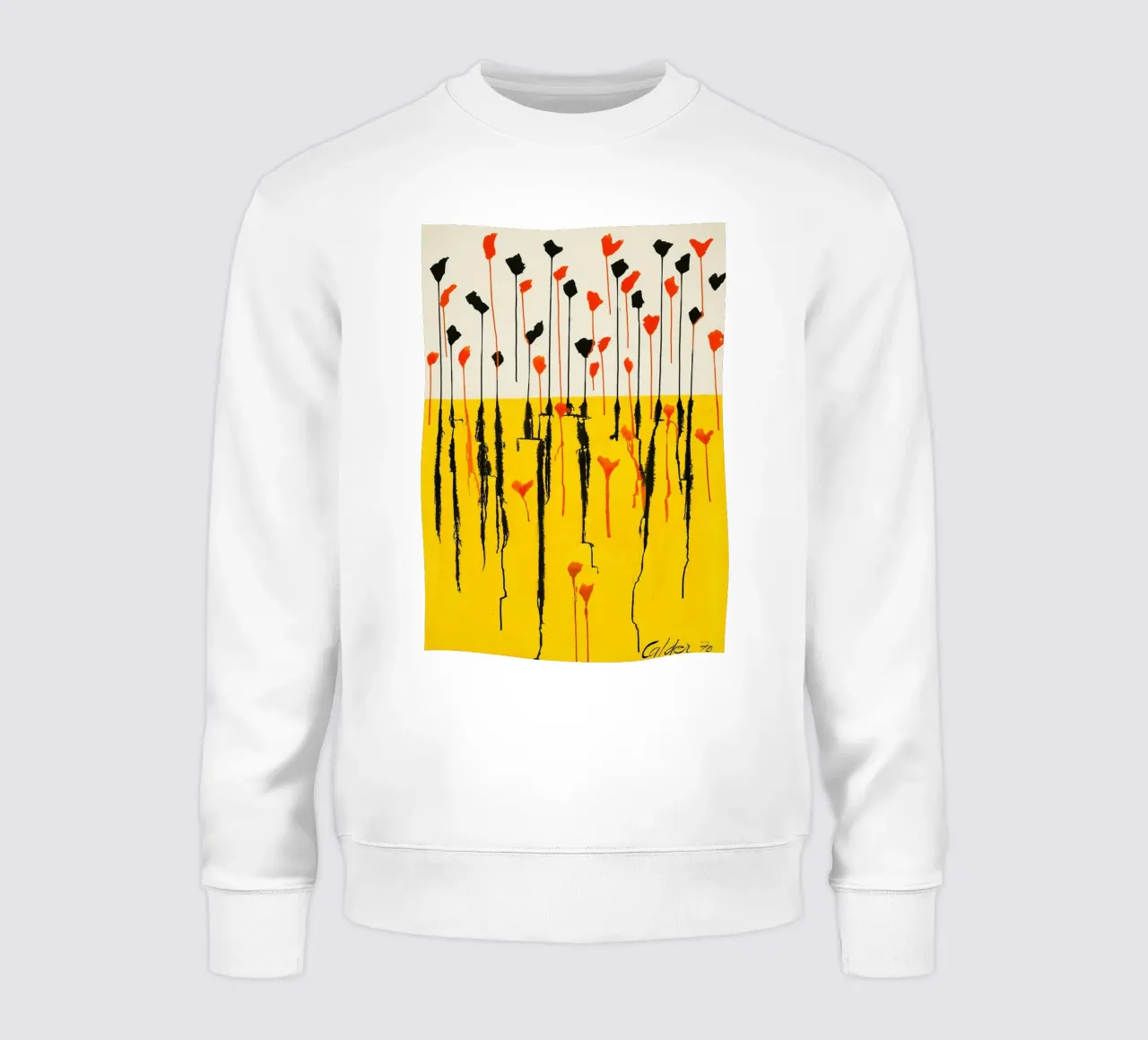 Calder Drops Print | Abstract Expressive Art sweat de NorwesClub