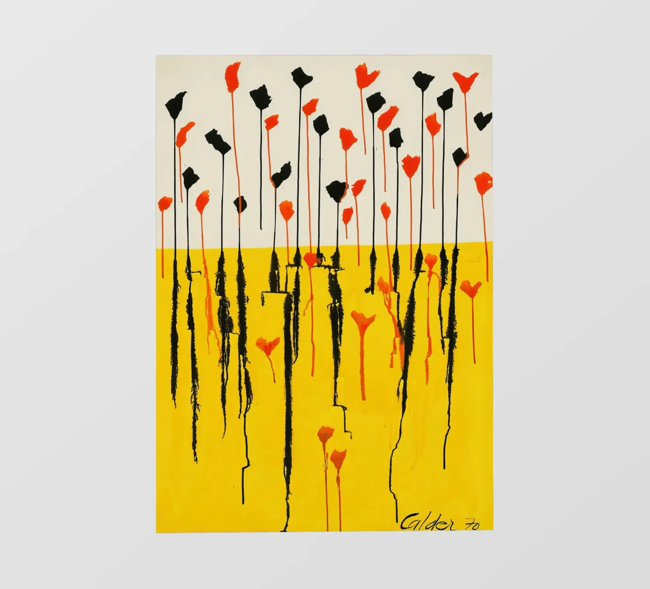 Calder Drops Print | Arte espressiva astratta pellicola backlit da NorwesClub