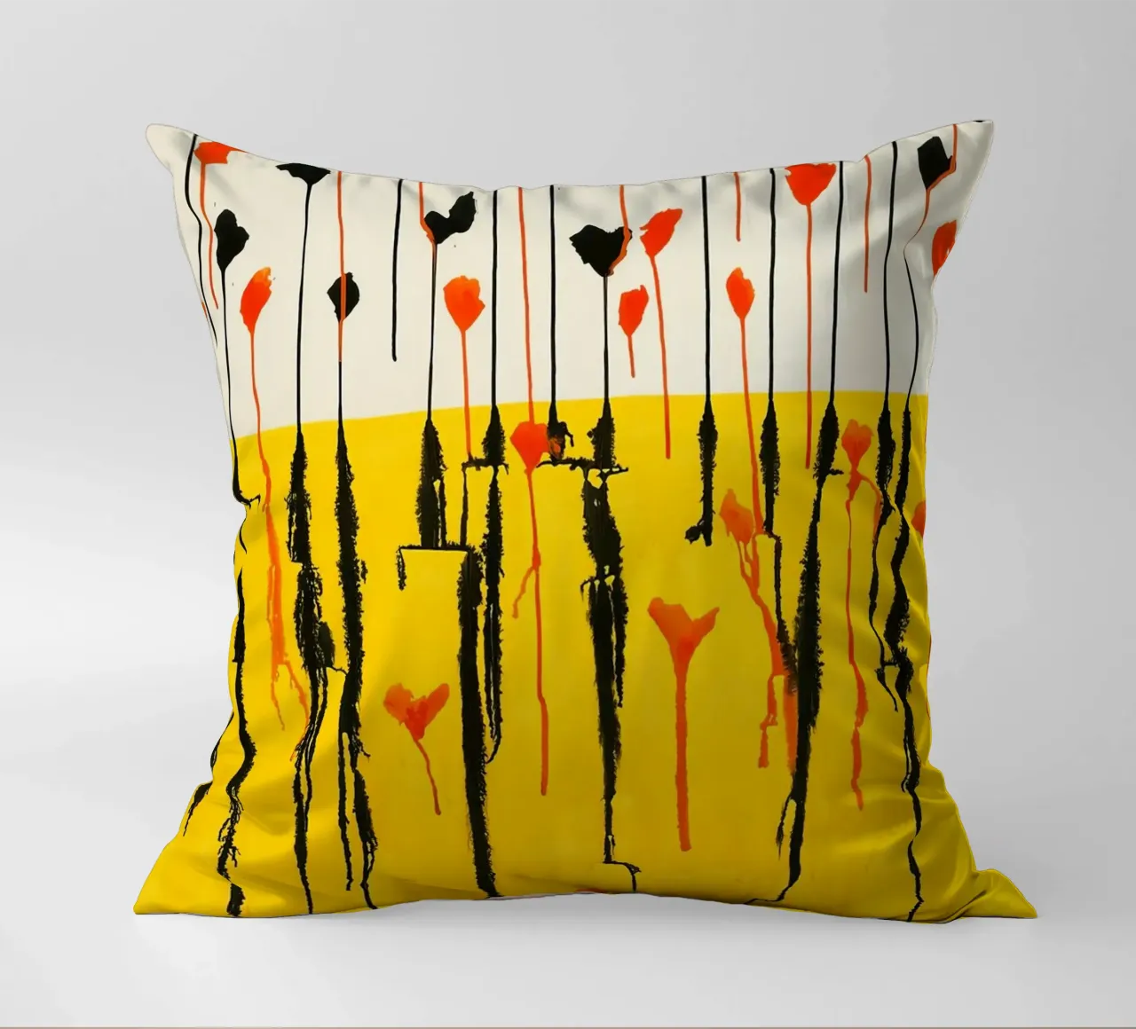 Calder Drops Print | Arte espressiva astratta cuscino da NorwesClub