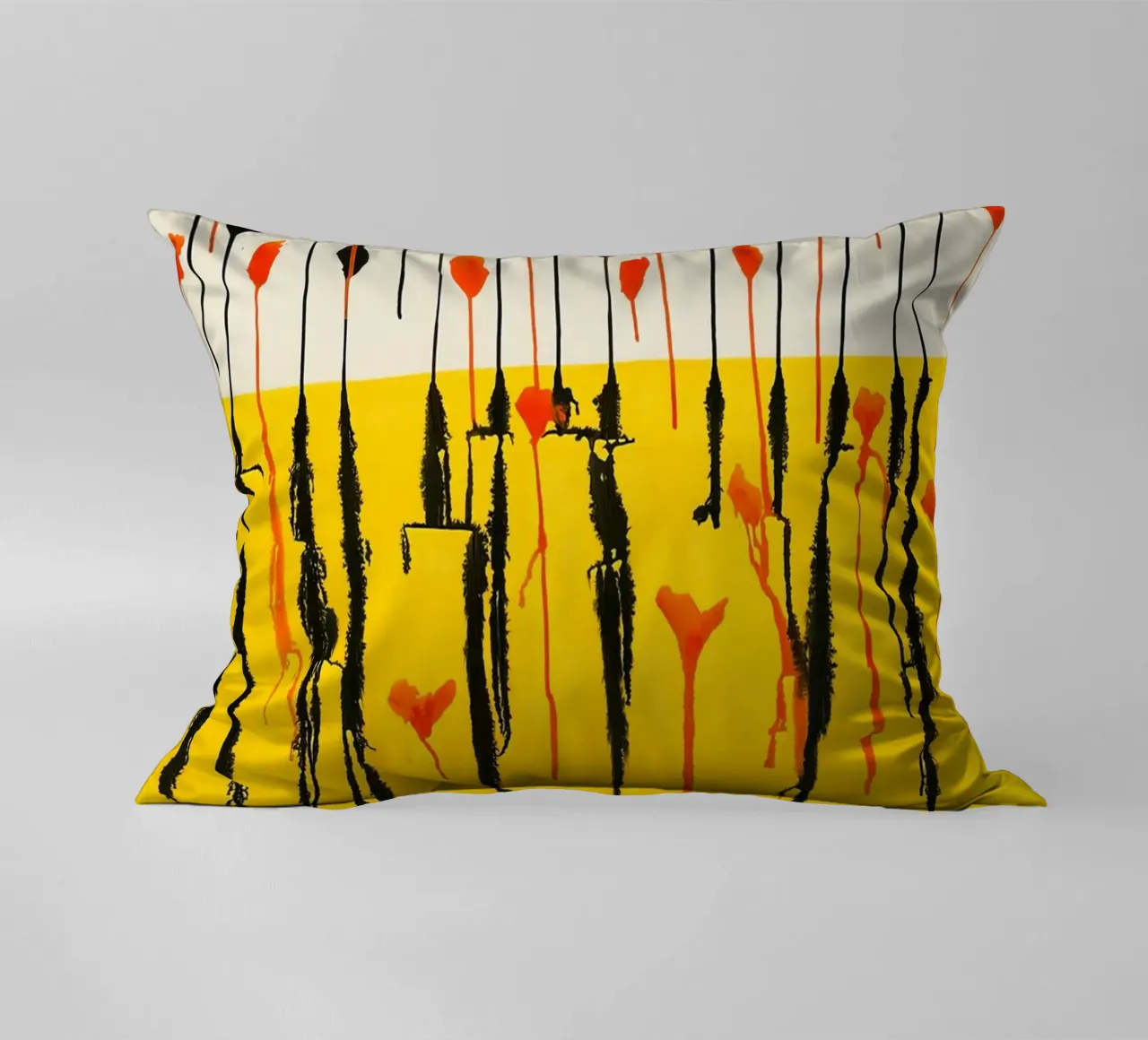 Calder Drops Print | Arte espressiva astratta cuscino da NorwesClub