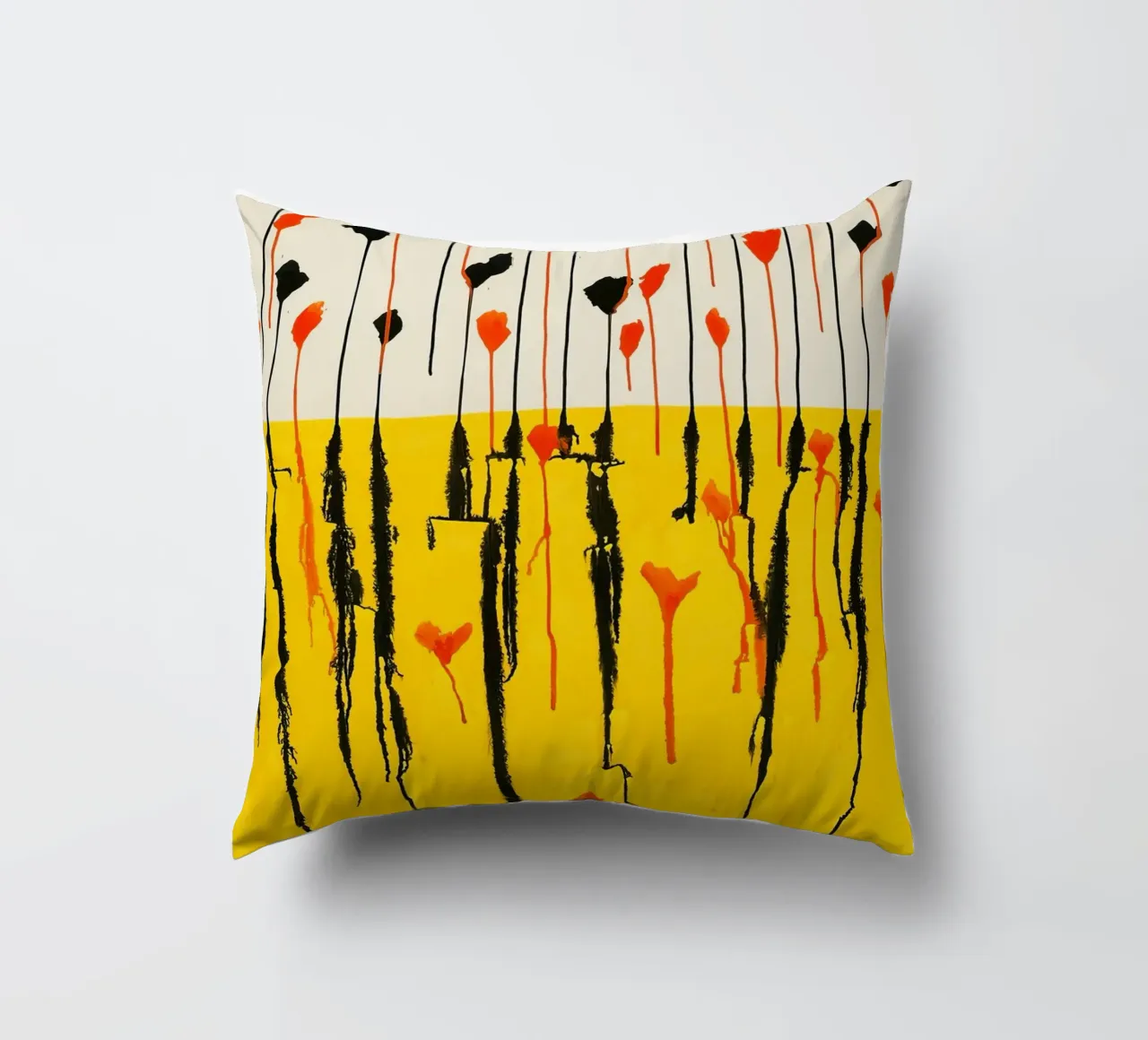 Calder Drops Print | Arte espressiva astratta cuscino da NorwesClub
