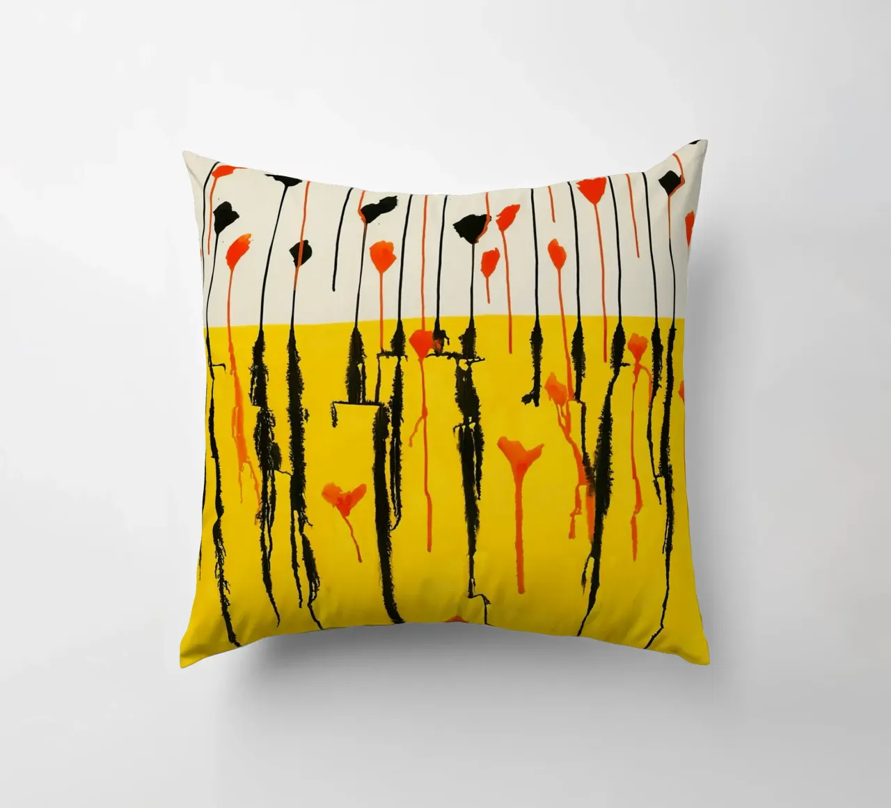 Calder Drops Print | Arte espressiva astratta cuscino da NorwesClub
