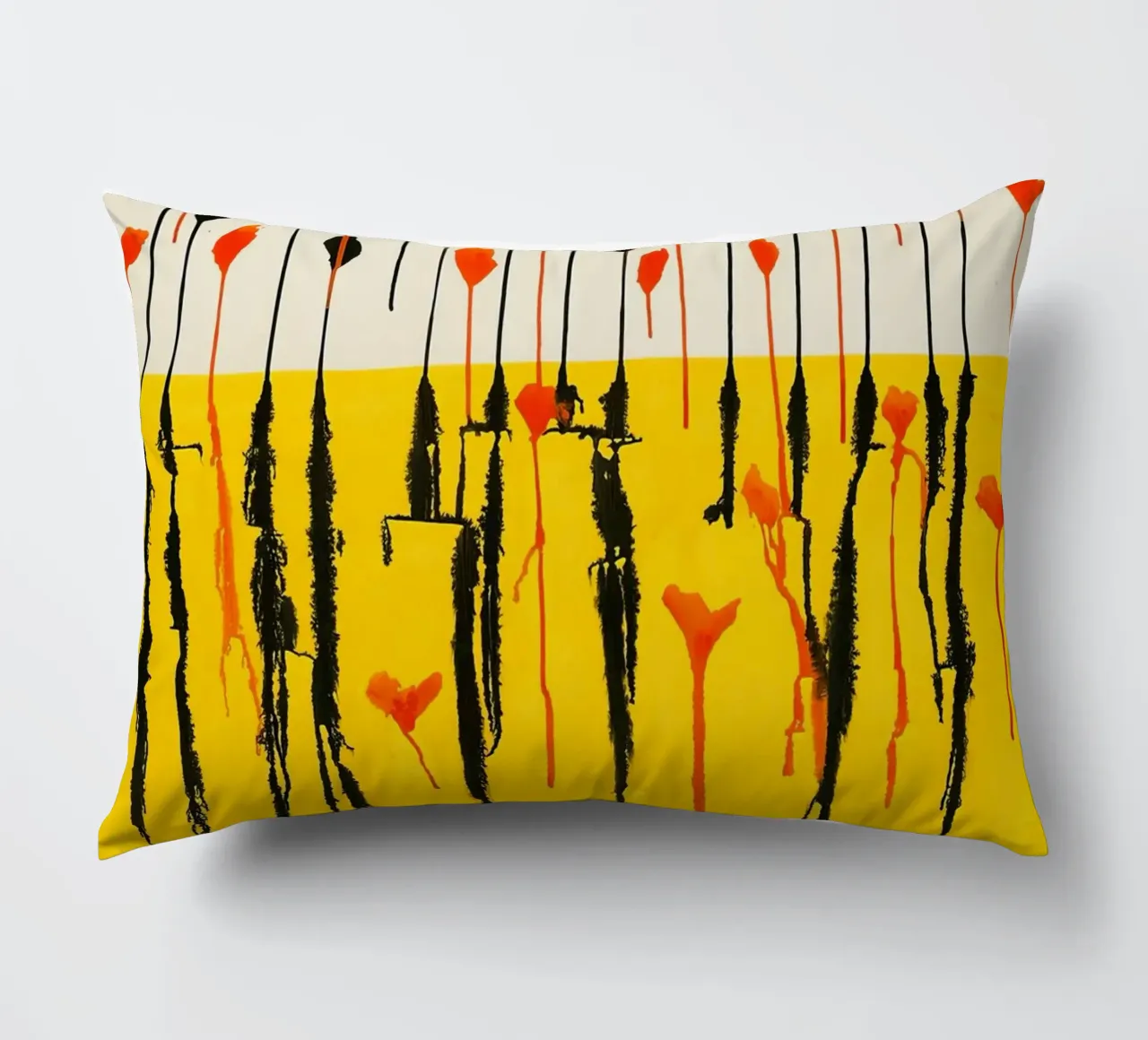 Calder Drops Print | Arte espressiva astratta cuscino da NorwesClub