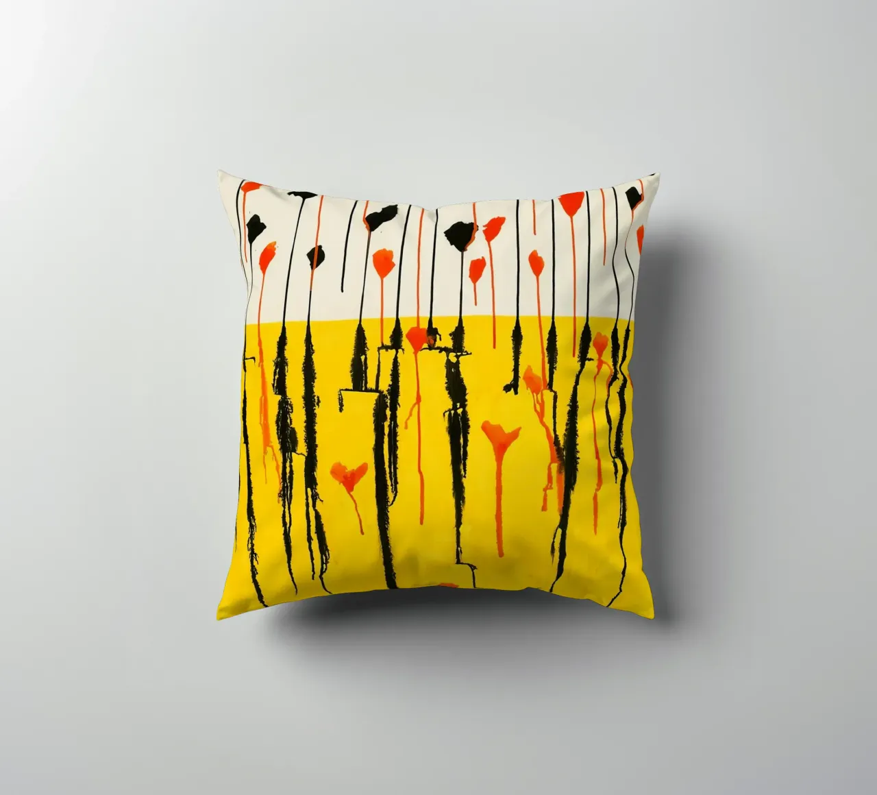 Calder Drops Print | Arte espressiva astratta cuscino da NorwesClub