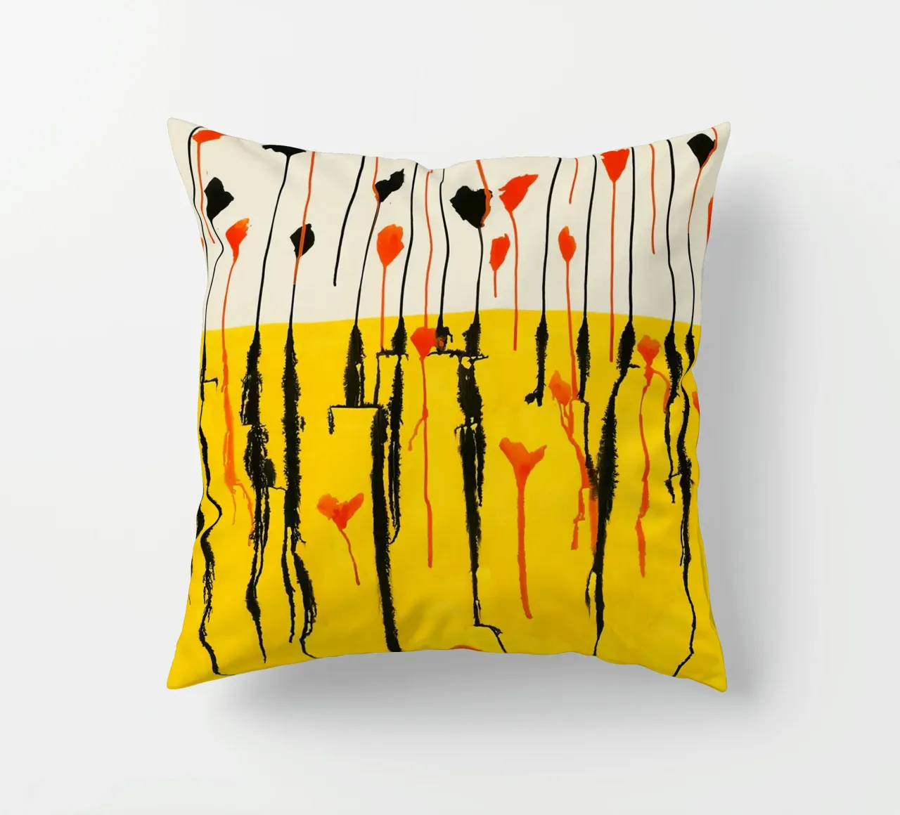 Calder Drops Print | Arte espressiva astratta cuscino da NorwesClub