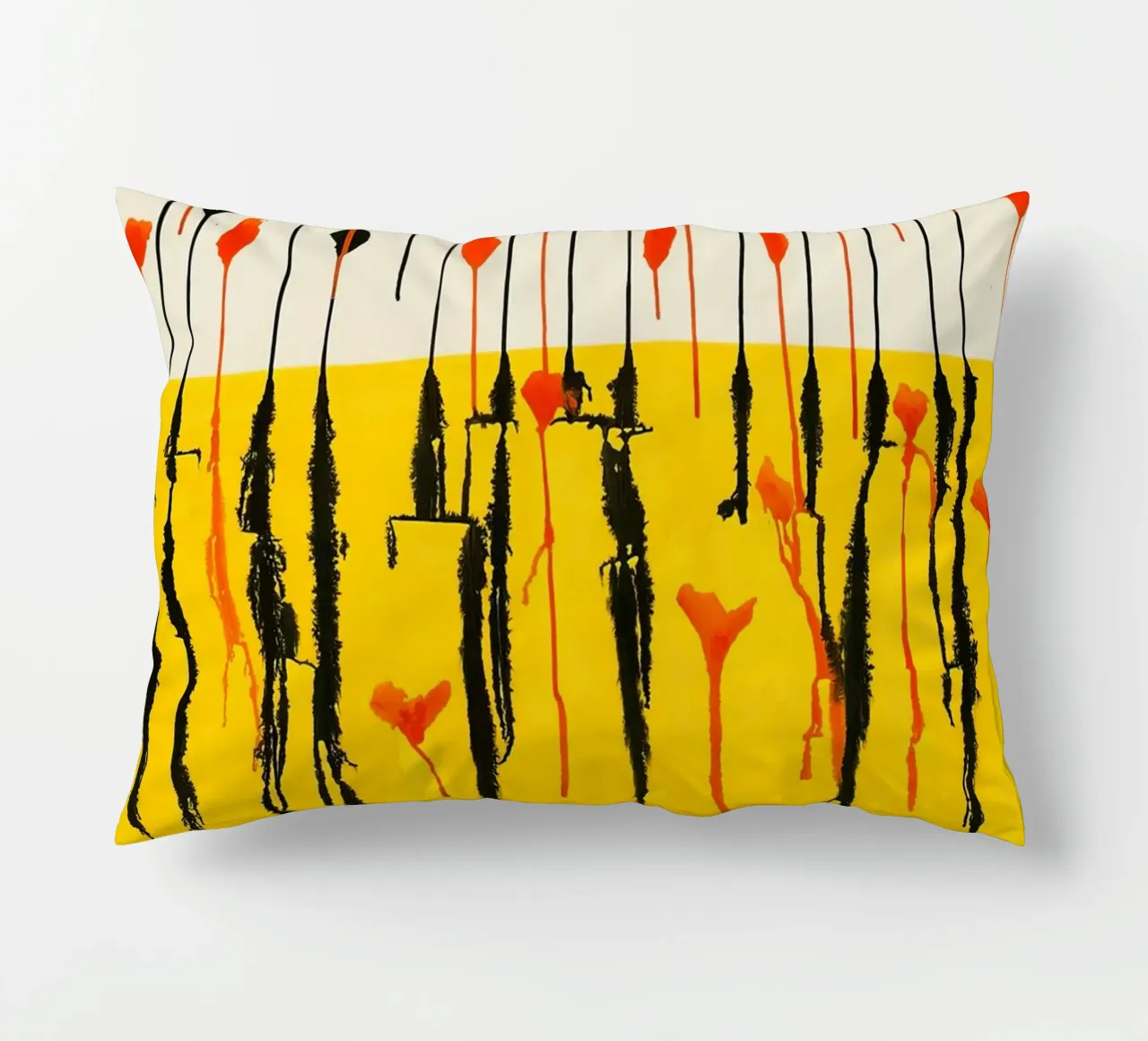 Calder Drops Print | Arte espressiva astratta cuscino da NorwesClub