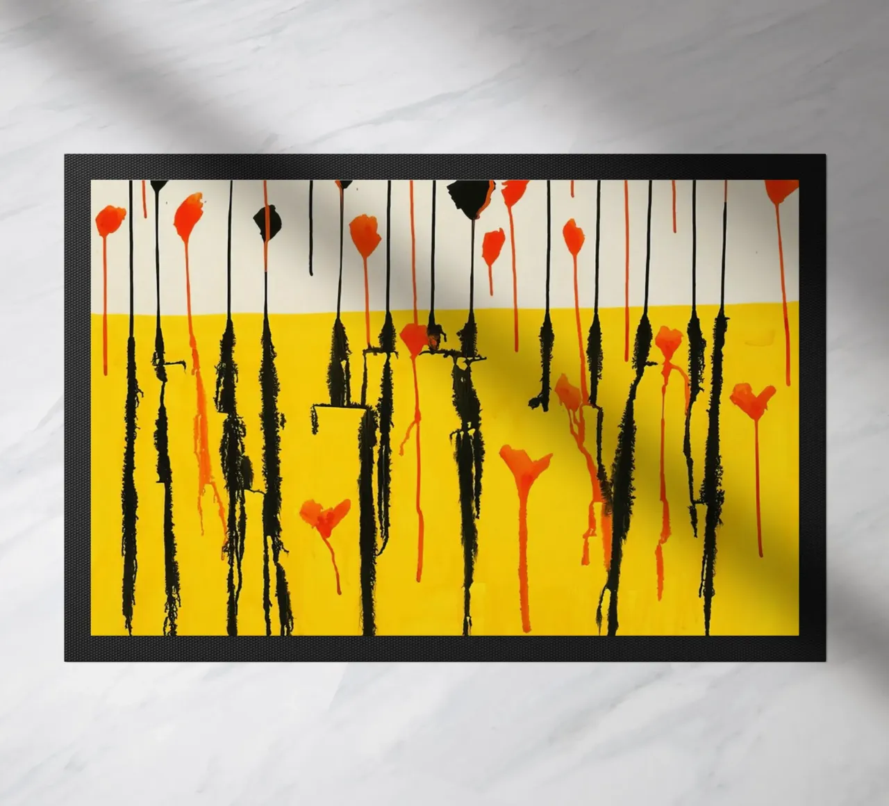 Calder Drops Print | Arte espressiva astratta zerbino da NorwesClub