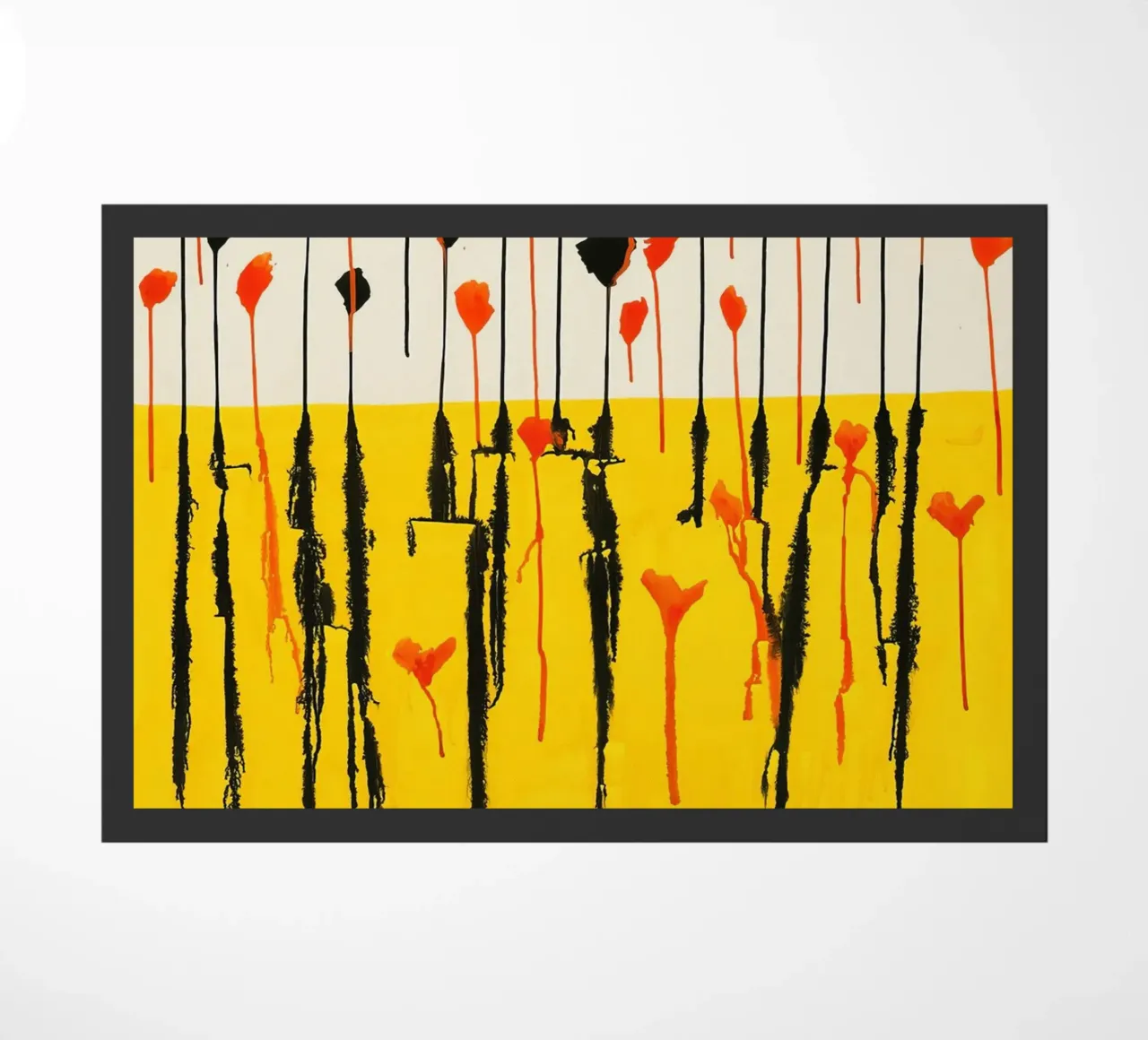 Calder Drops Print | Arte espressiva astratta zerbino da NorwesClub