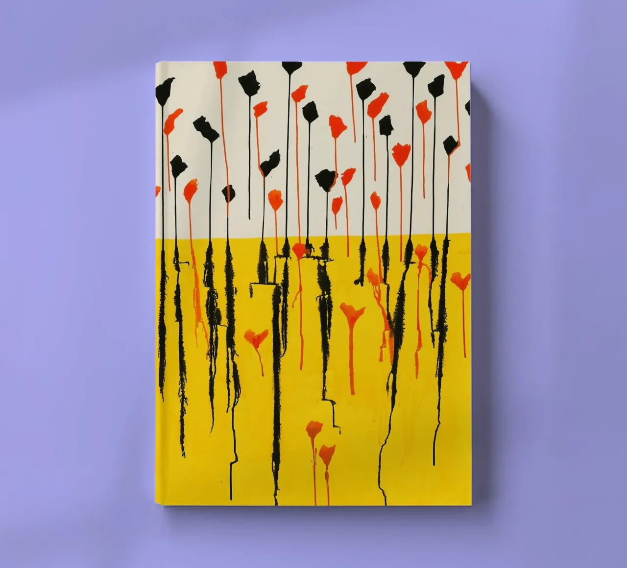 Calder Drops Print | Abstract Expressive Art notebook by NorwesClub