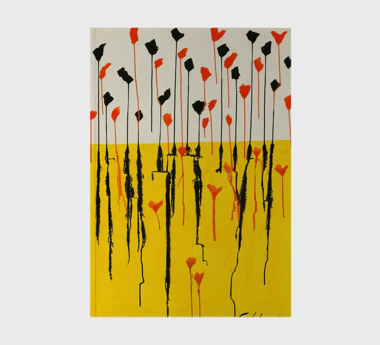 Calder Drops Print | Abstract Expressive Art notebook by NorwesClub