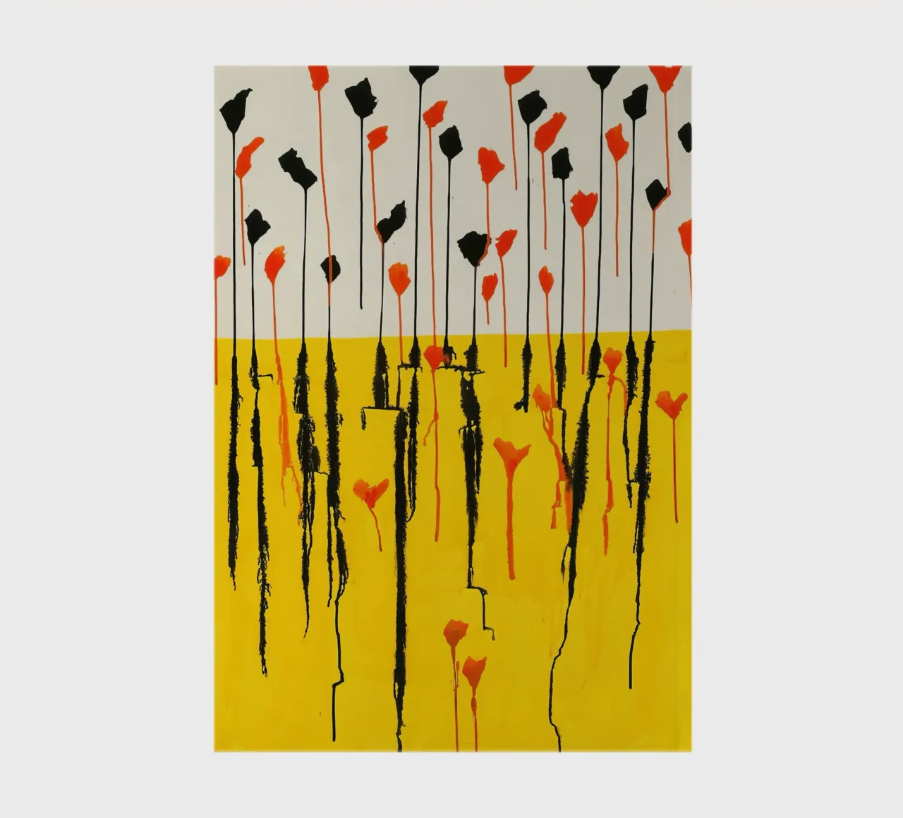 Calder Drops Print | Abstract Expressive Art notebook by NorwesClub