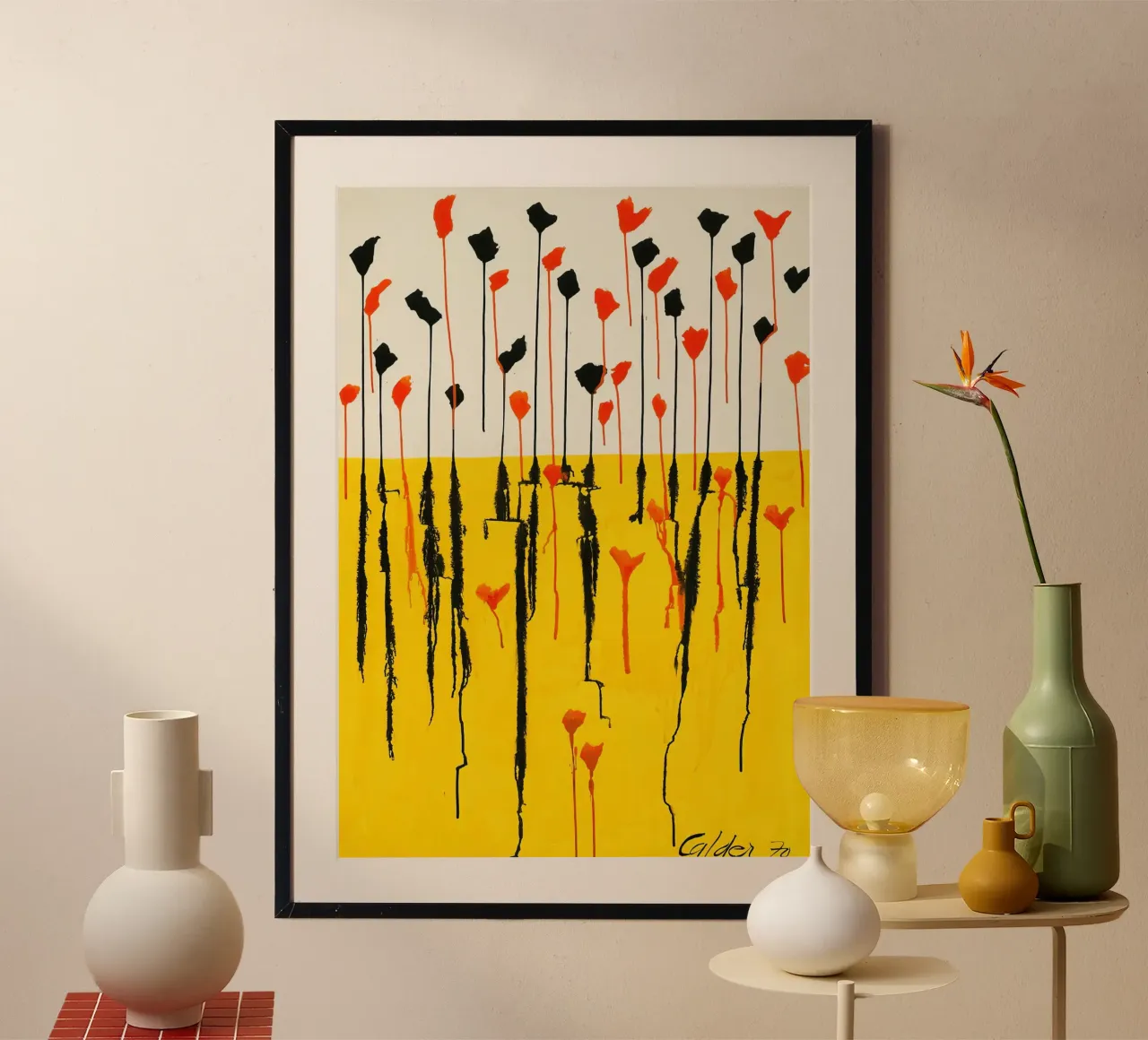 Calder Drops Print | Abstract Expressive Art hahnemühle by NorwesClub