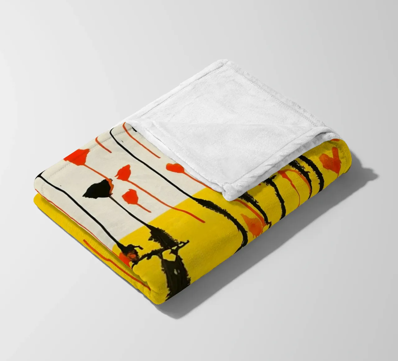 Calder Druppels Print | Abstract Expressieve Kunst fleecedeken van NorwesClub