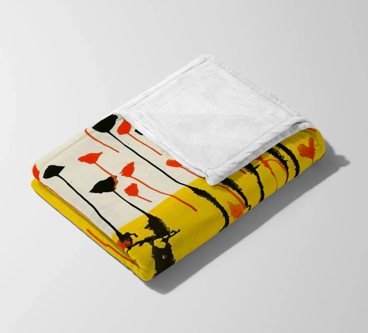 Calder Druppels Print | Abstract Expressieve Kunst fleecedeken van NorwesClub