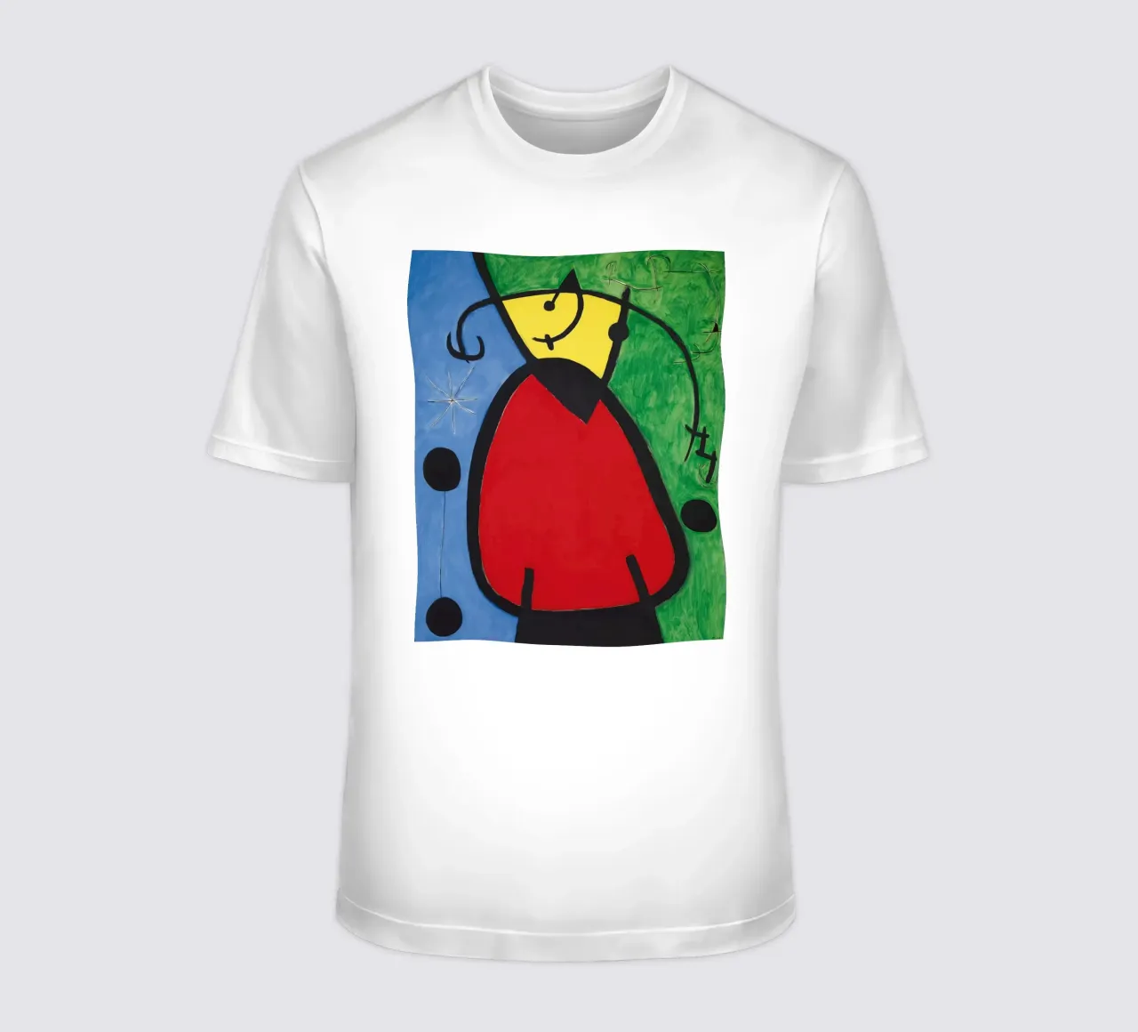 Joan Miró Vrouw & Vogels | Surrealistische abstracte kunst t-shirt van NorwesClub