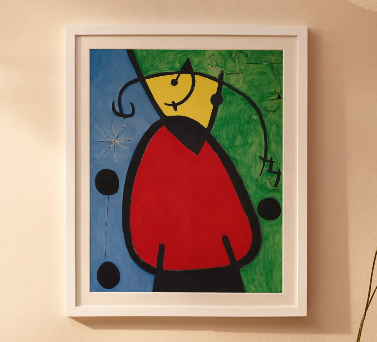 Joan Miró Frau & Vögel | Surreale abstrakte Kunst Poster von NorwesClub