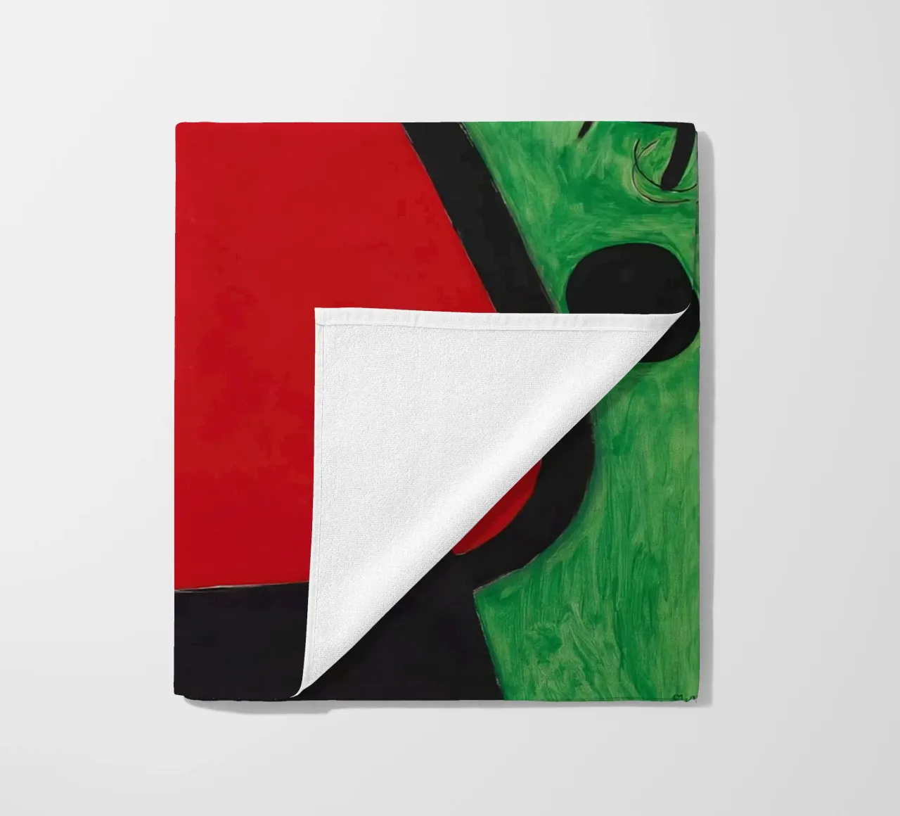 Joan Miró Vrouw & Vogels | Surrealistische abstracte kunst strandhanddoek van NorwesClub