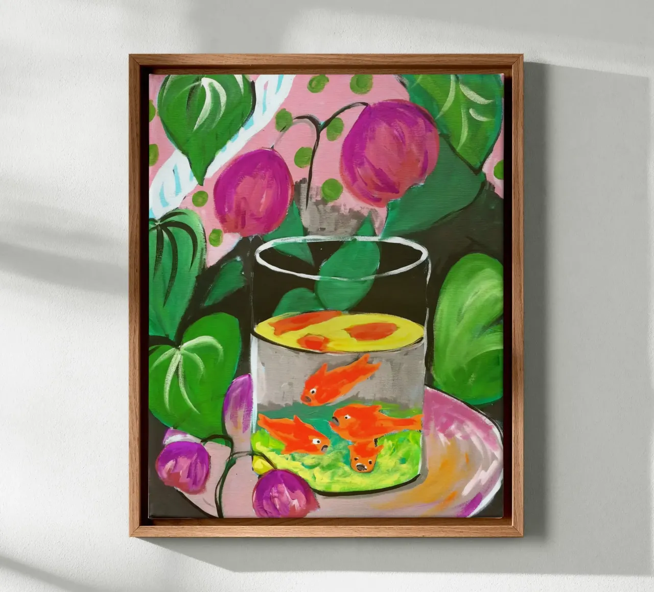 Matisse Goudvis Afdrukken | Fauvistische Kleurrijke Kunst canvas met Baklijst van NorwesClub