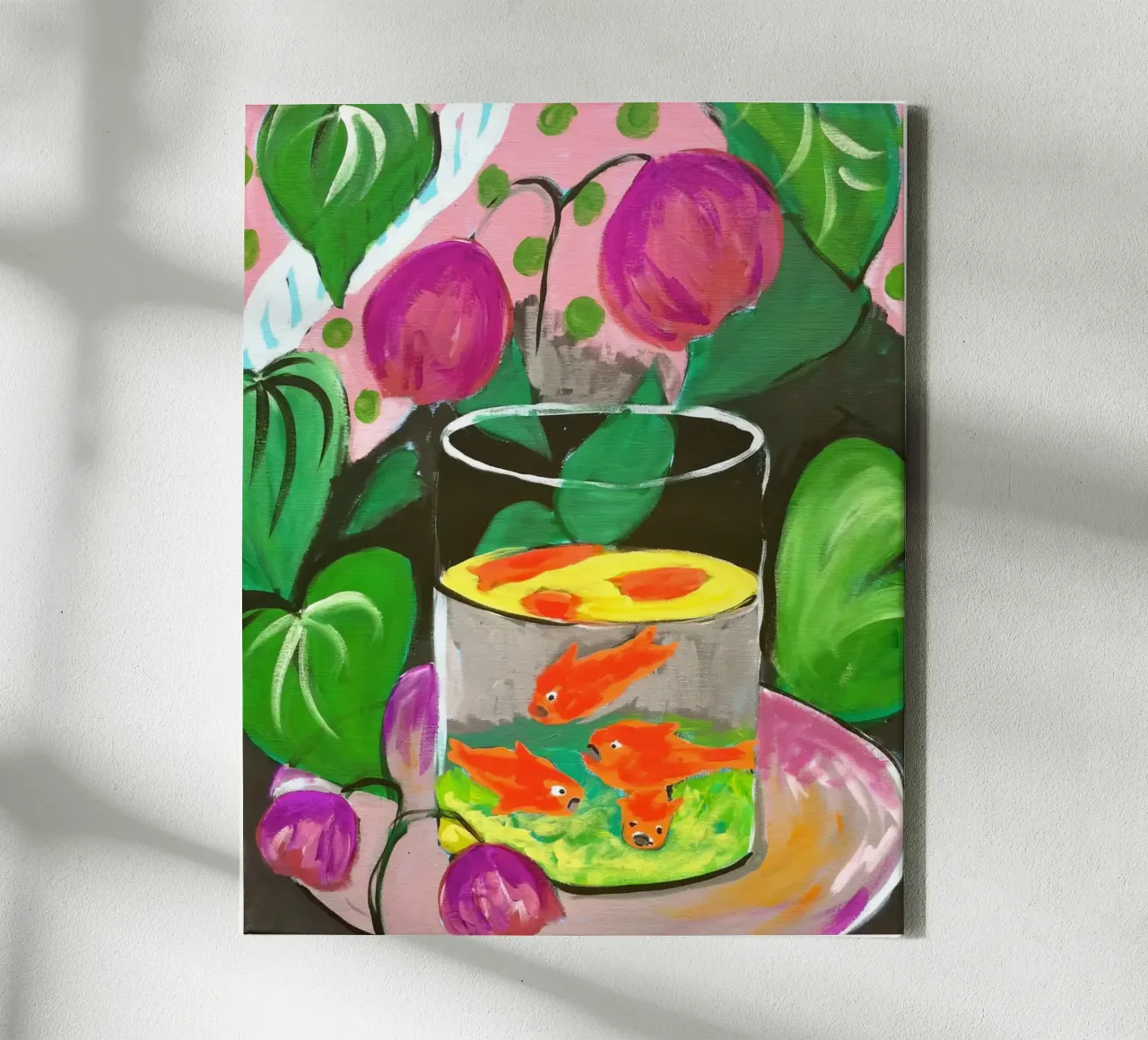 Matisse Goudvis Afdrukken | Fauvistische Kleurrijke Kunst canvas met Baklijst van NorwesClub