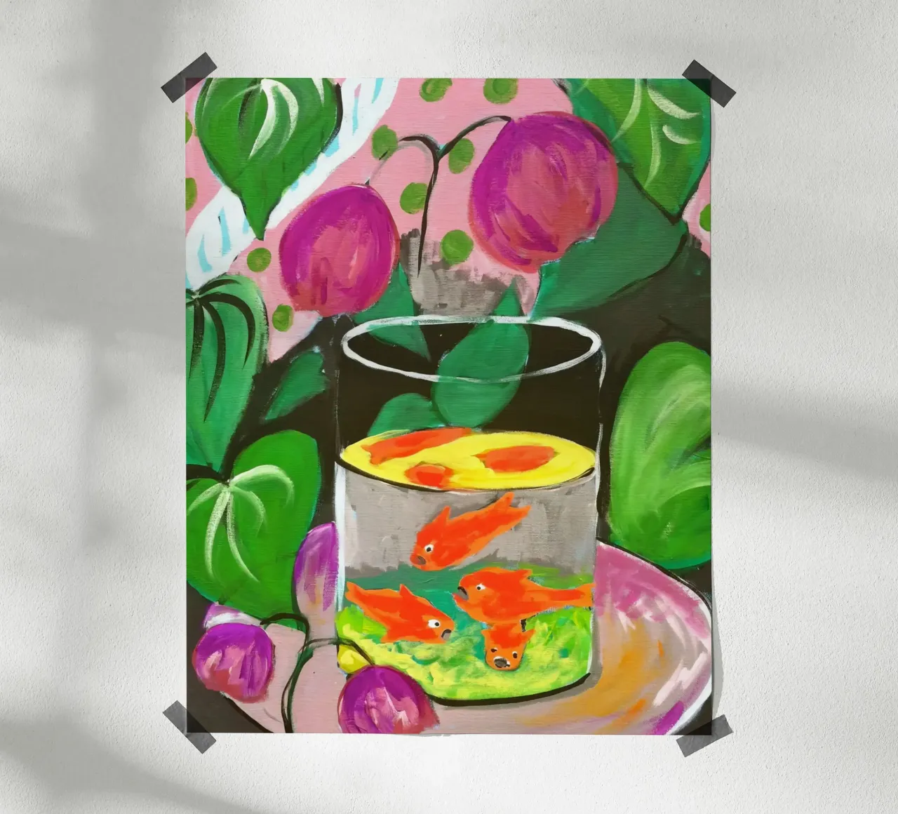 Matisse Goldfisch Druck | Fauvist farbenfrohe Kunst Poster von NorwesClub